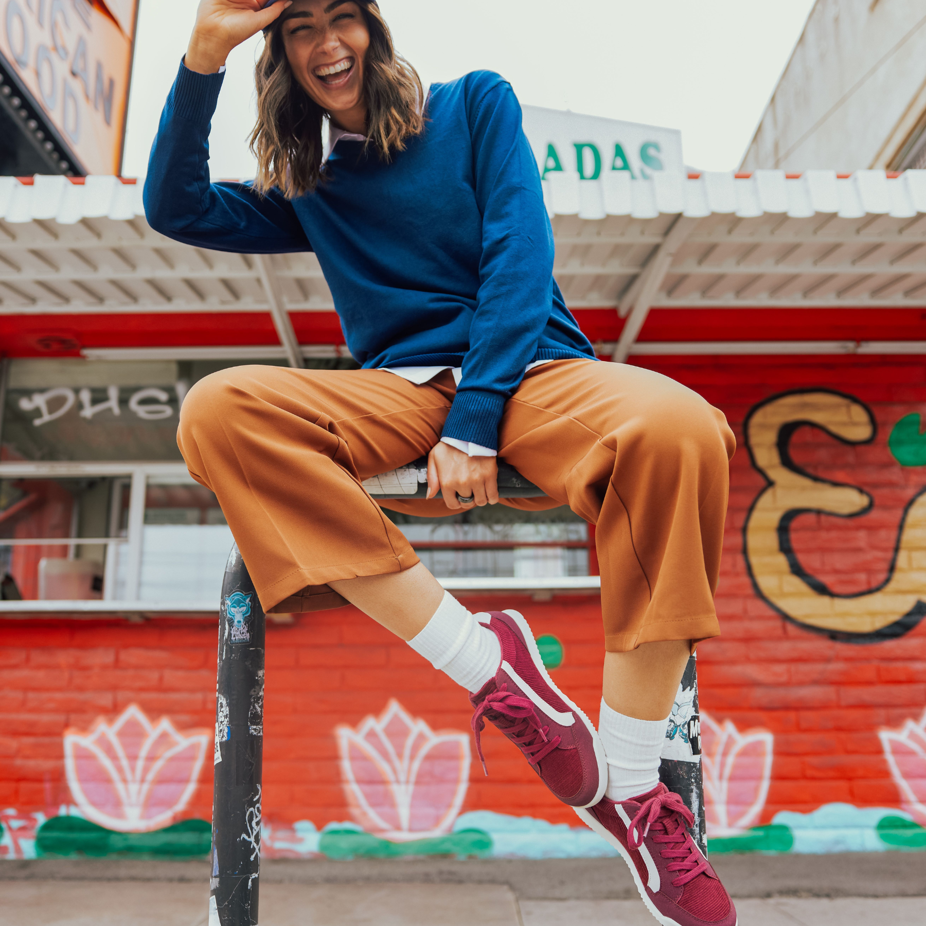Bolt Burgundy Corduroy Sneakers - Image 2