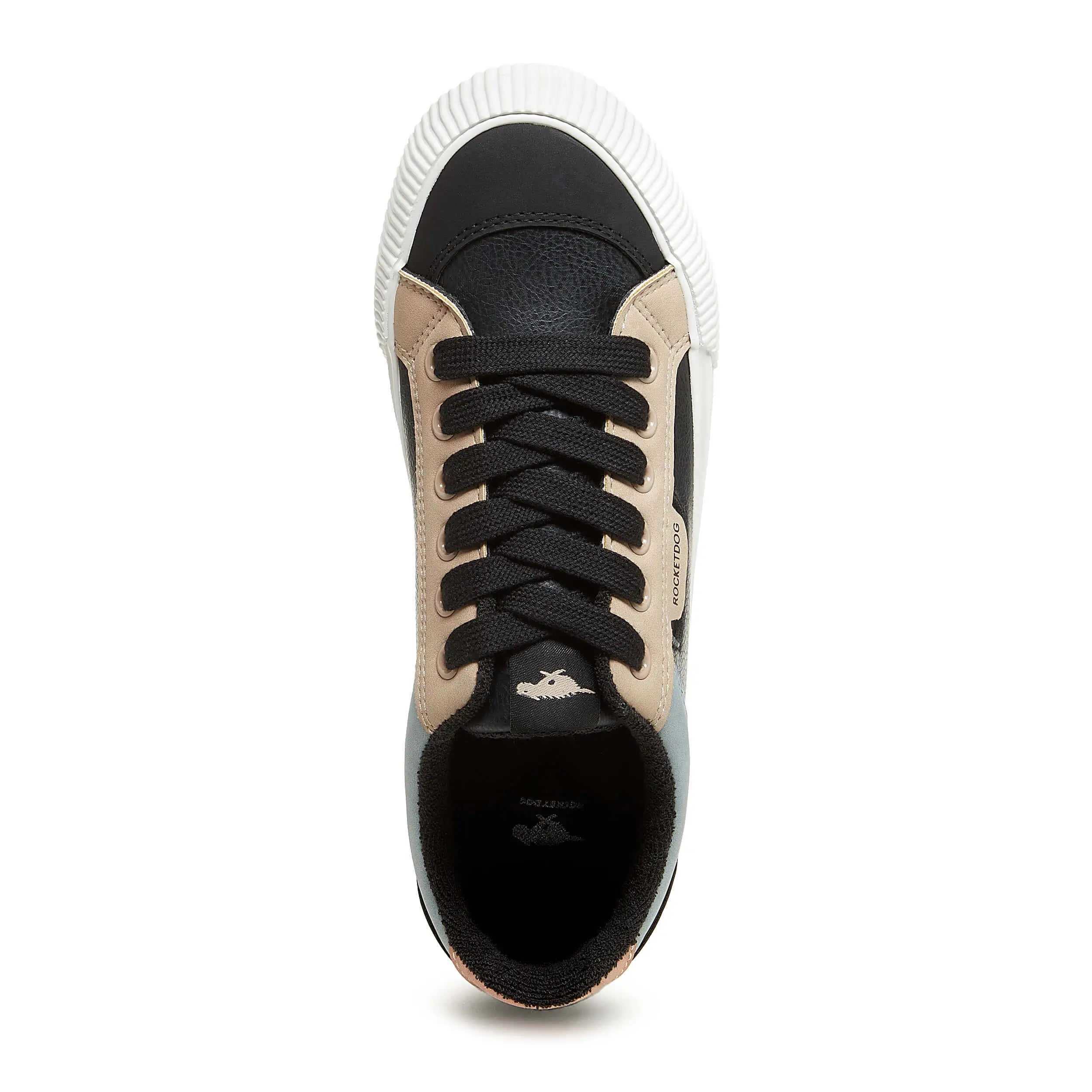 Cheery Black Color Block Sneaker - Image 3