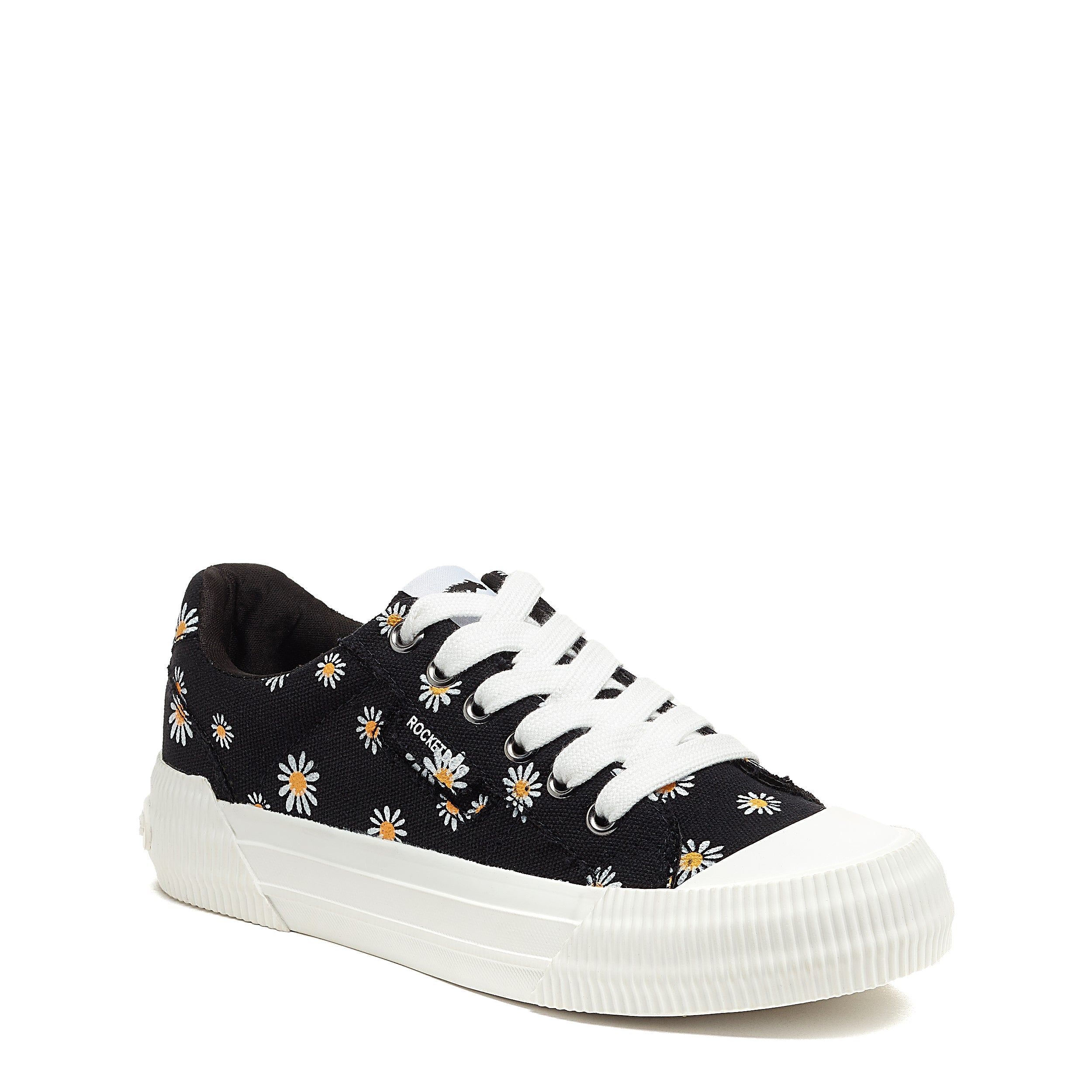 Cheery Daisy Print Black Sneaker - Image 2