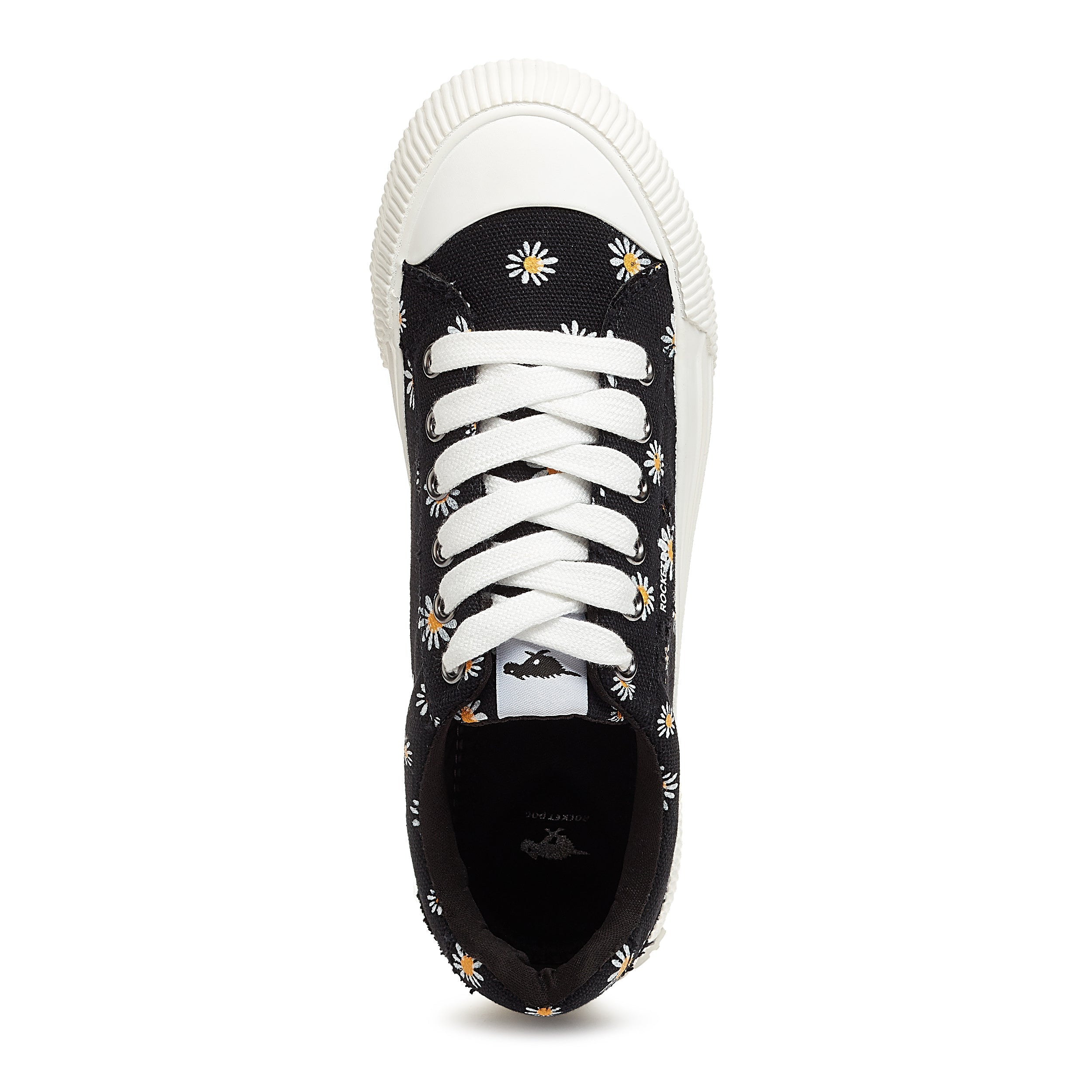 Cheery Daisy Print Black Sneaker - Image 6