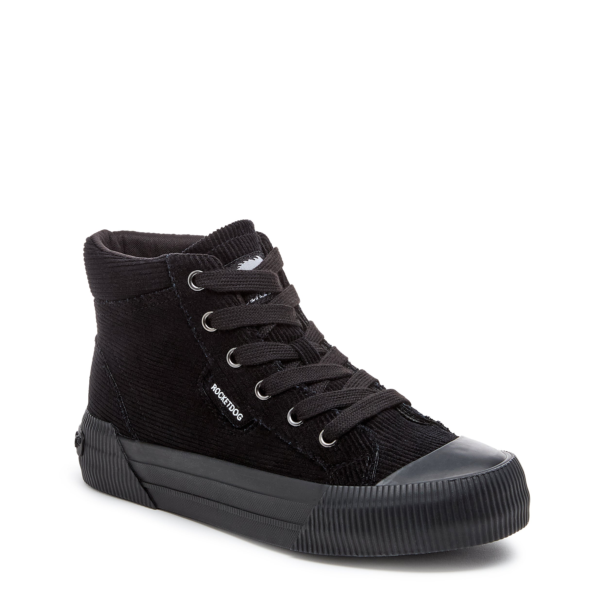 Cheery Black Corduroy High Top Sneaker - Image 3