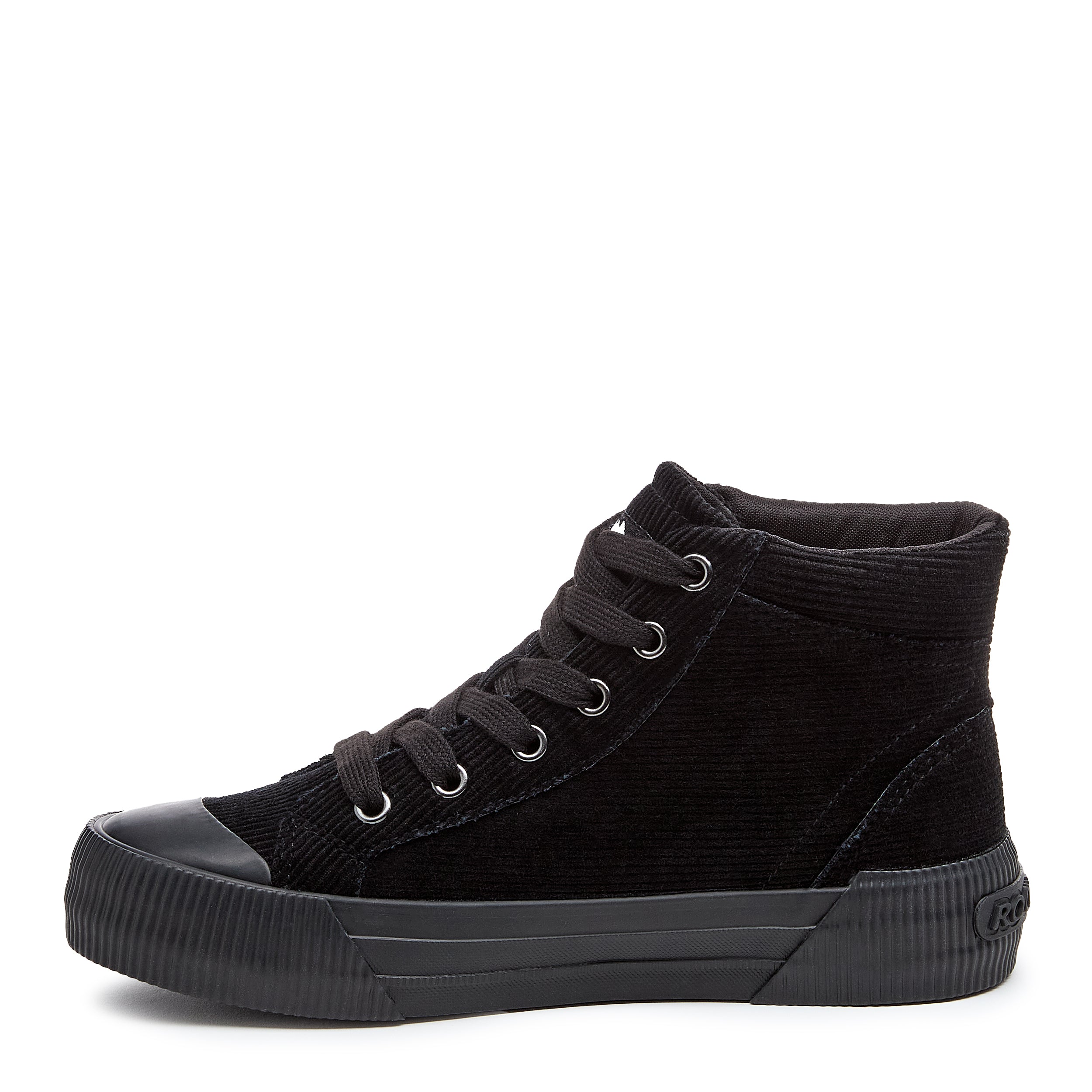 Cheery Black Corduroy High Top Sneaker - Image 4