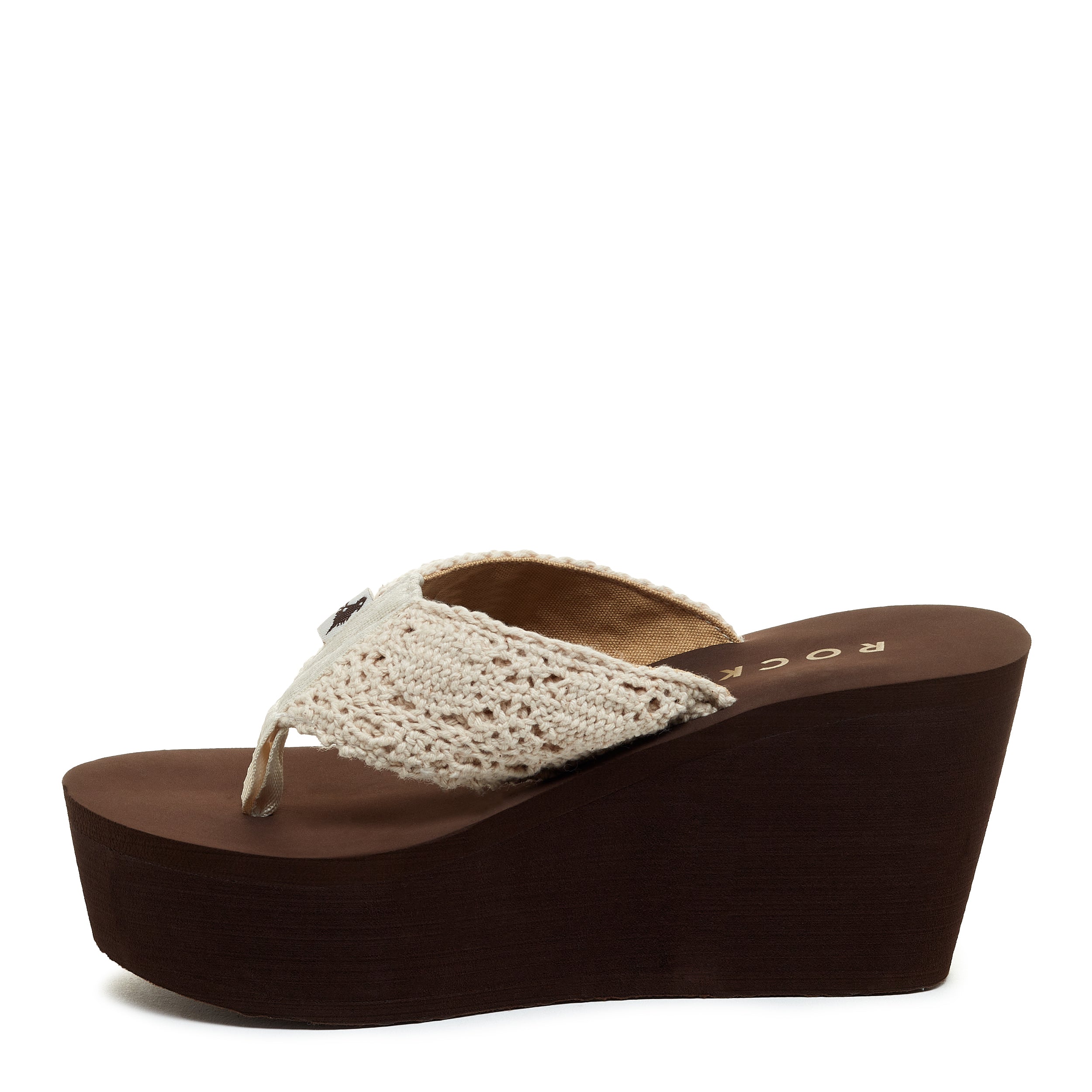 Diver Natural Crochet Wedge Flip Flop - Image 4