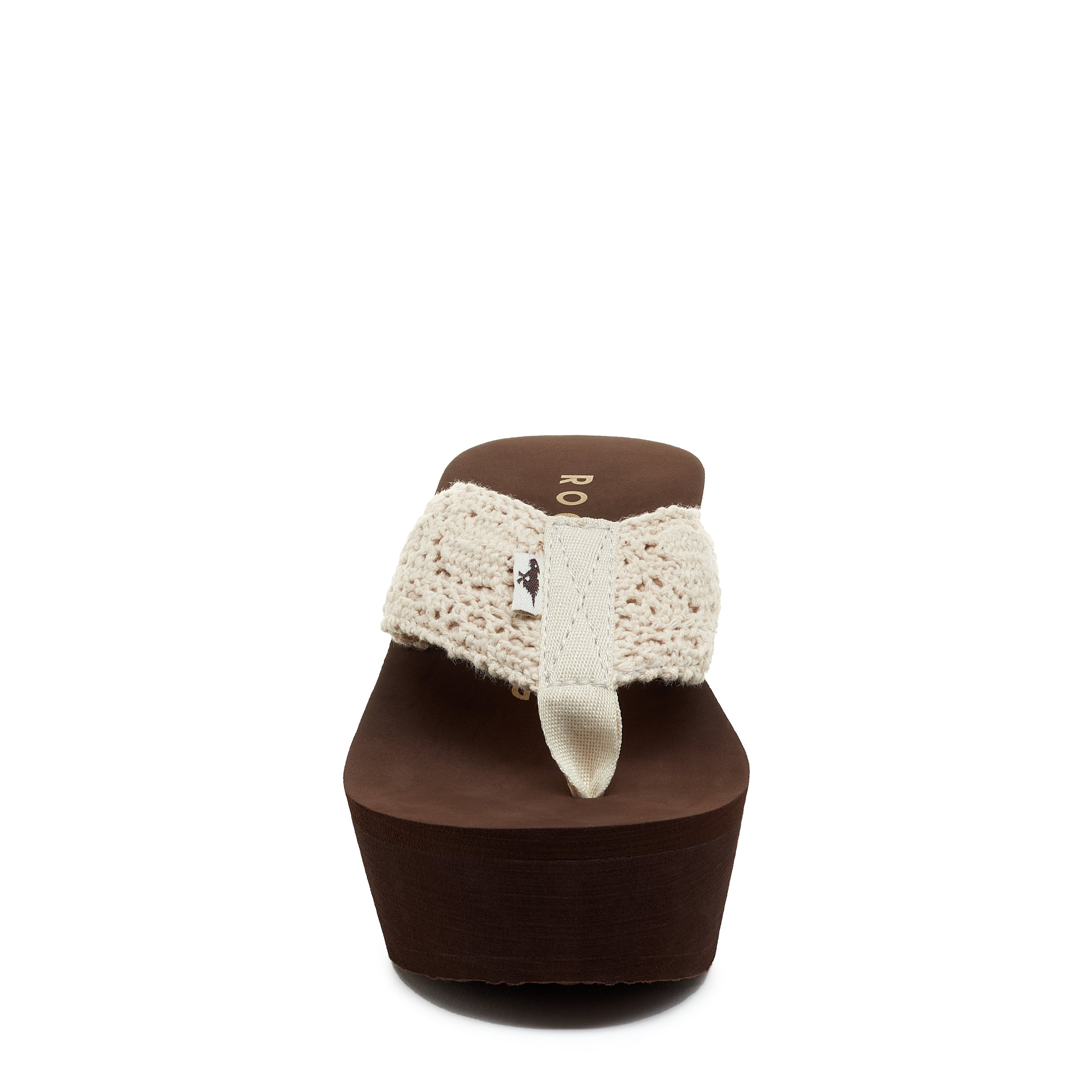 Diver Natural Crochet Wedge Flip Flop - Image 7