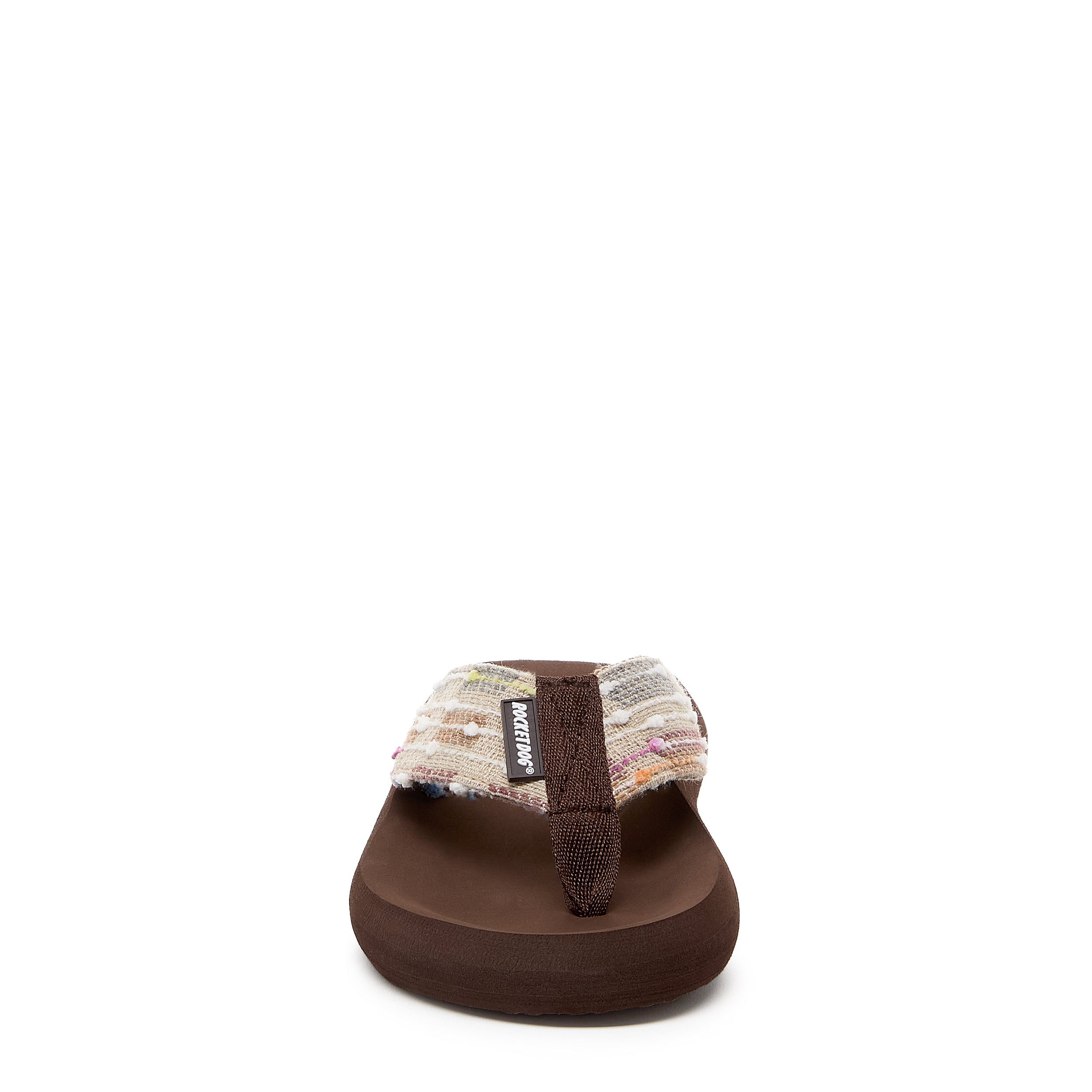 Spotlight Brown Multi Woven Flip Flop - Image 5