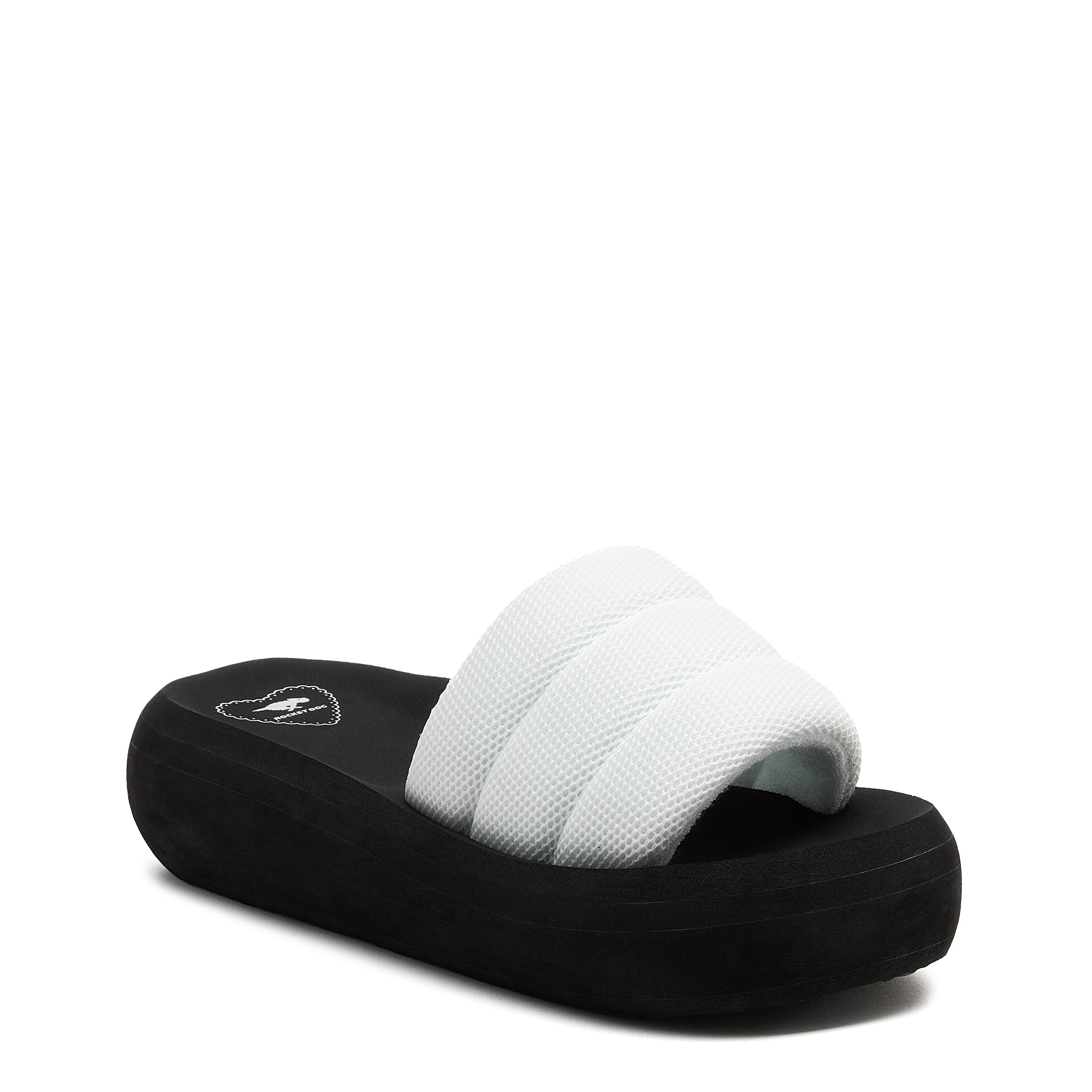 Splash White Slide Sandal - Image 3