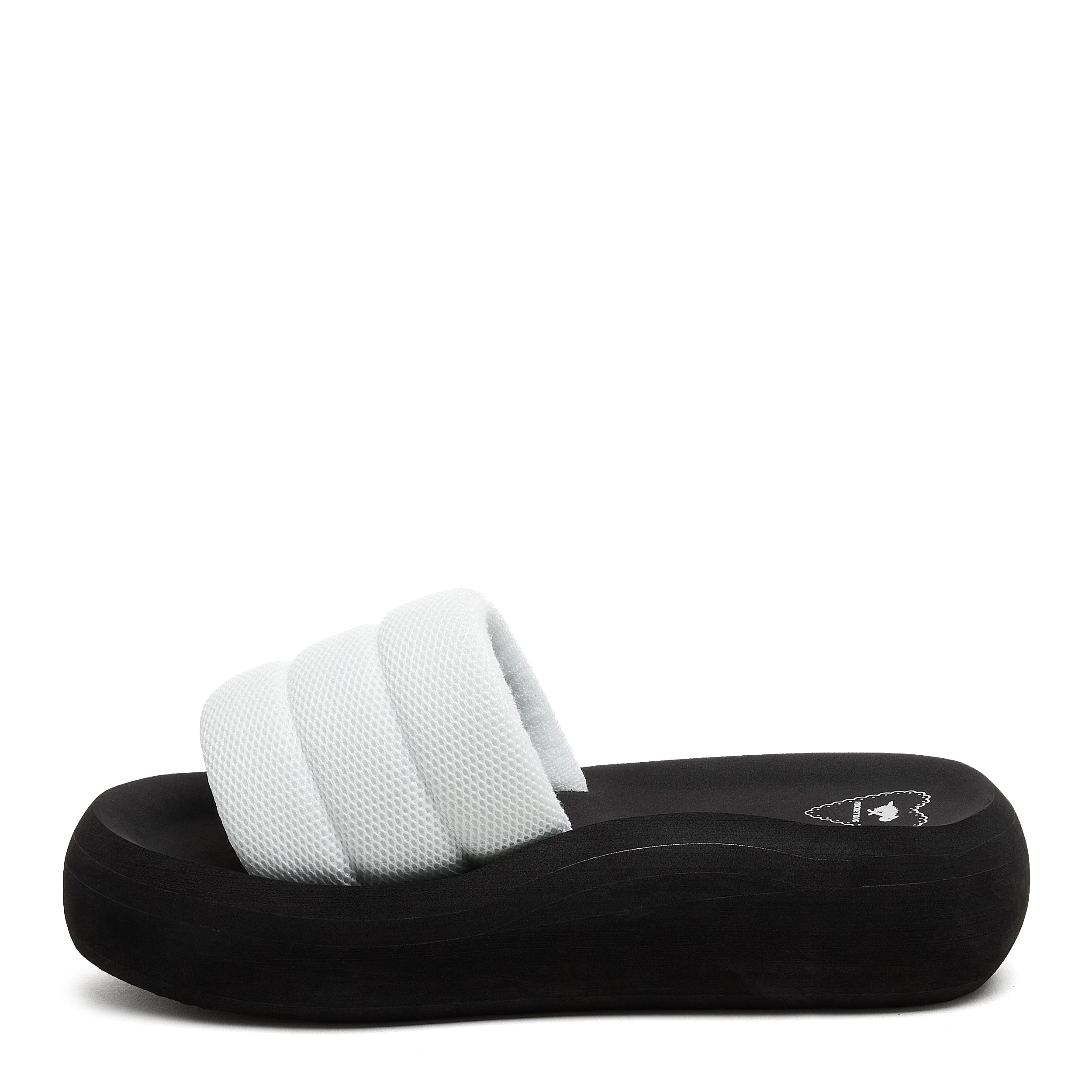 Splash White Slide Sandal - Image 4