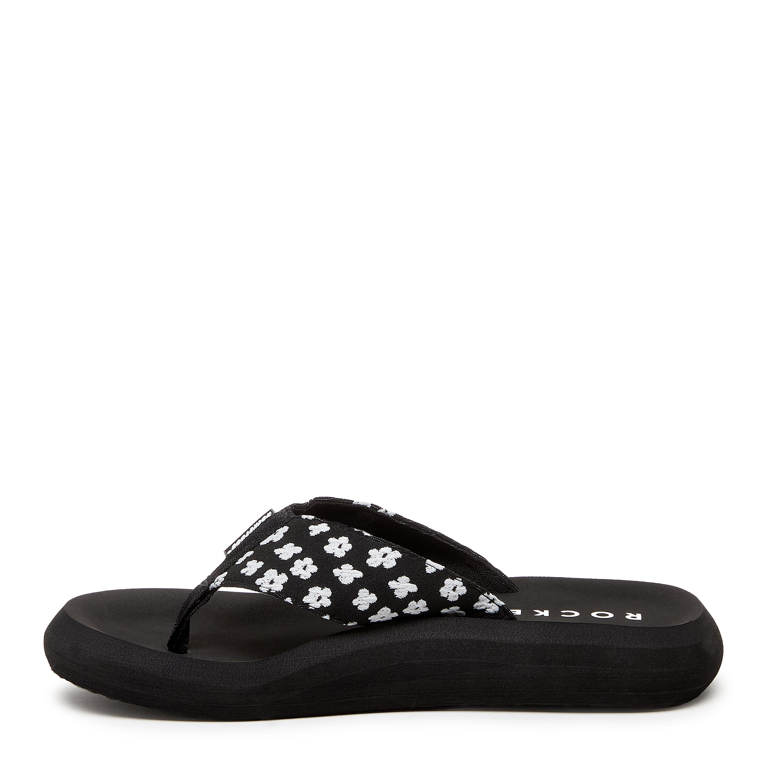 Spotlight Black Pixie Floral Flip Flop - Image 4