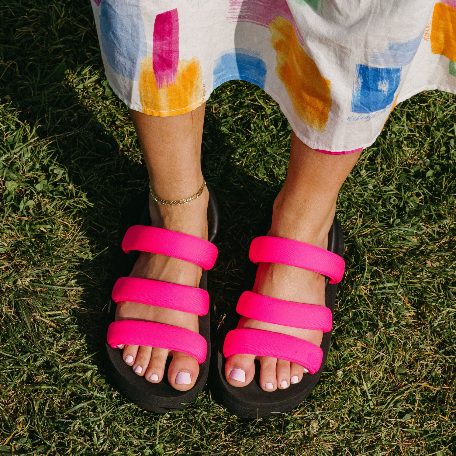 Smile Pink Strappy Sandal - Image 2
