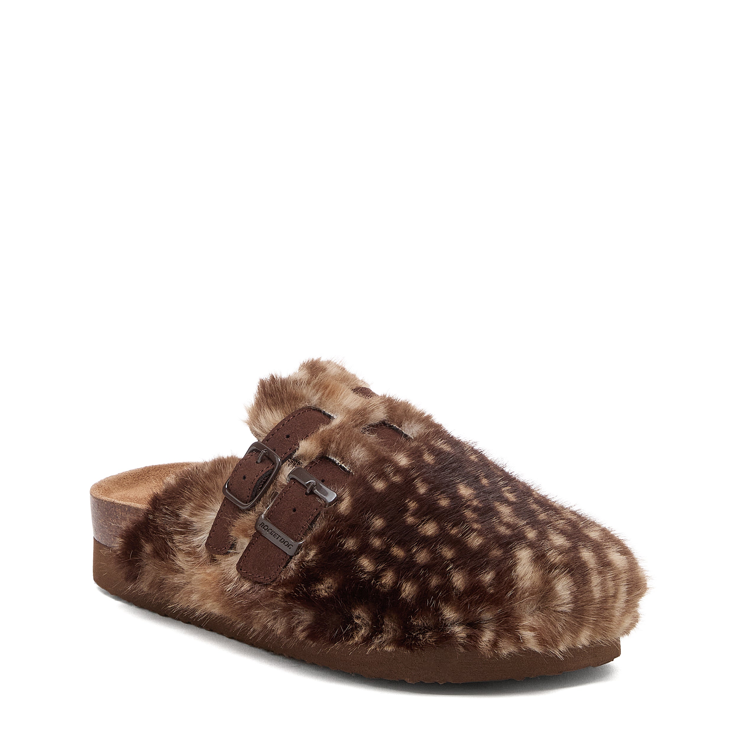 Abel Plus Brown Bambi Fur Mule - Image 3
