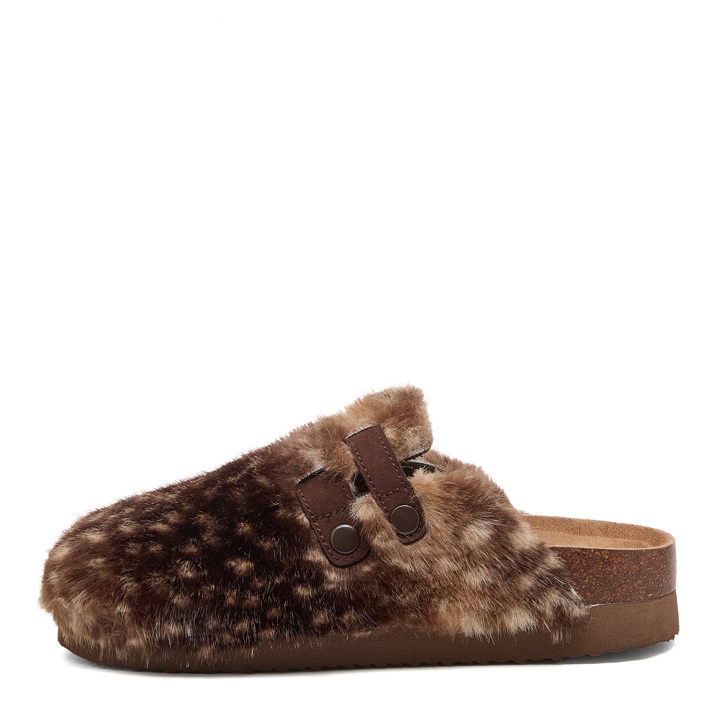 Abel Plus Brown Bambi Fur Mule - Image 4