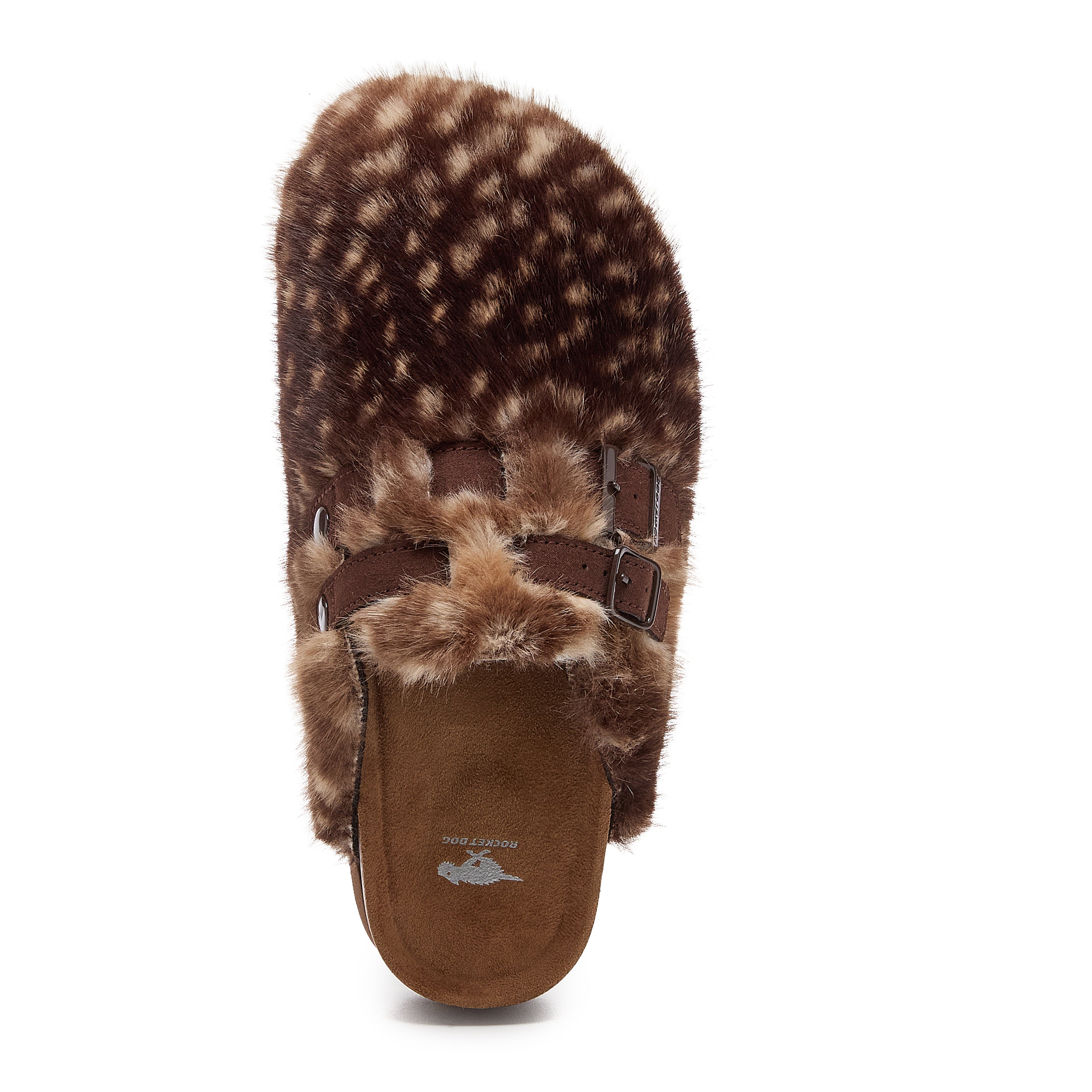 Abel Plus Brown Bambi Fur Mule - Image 2