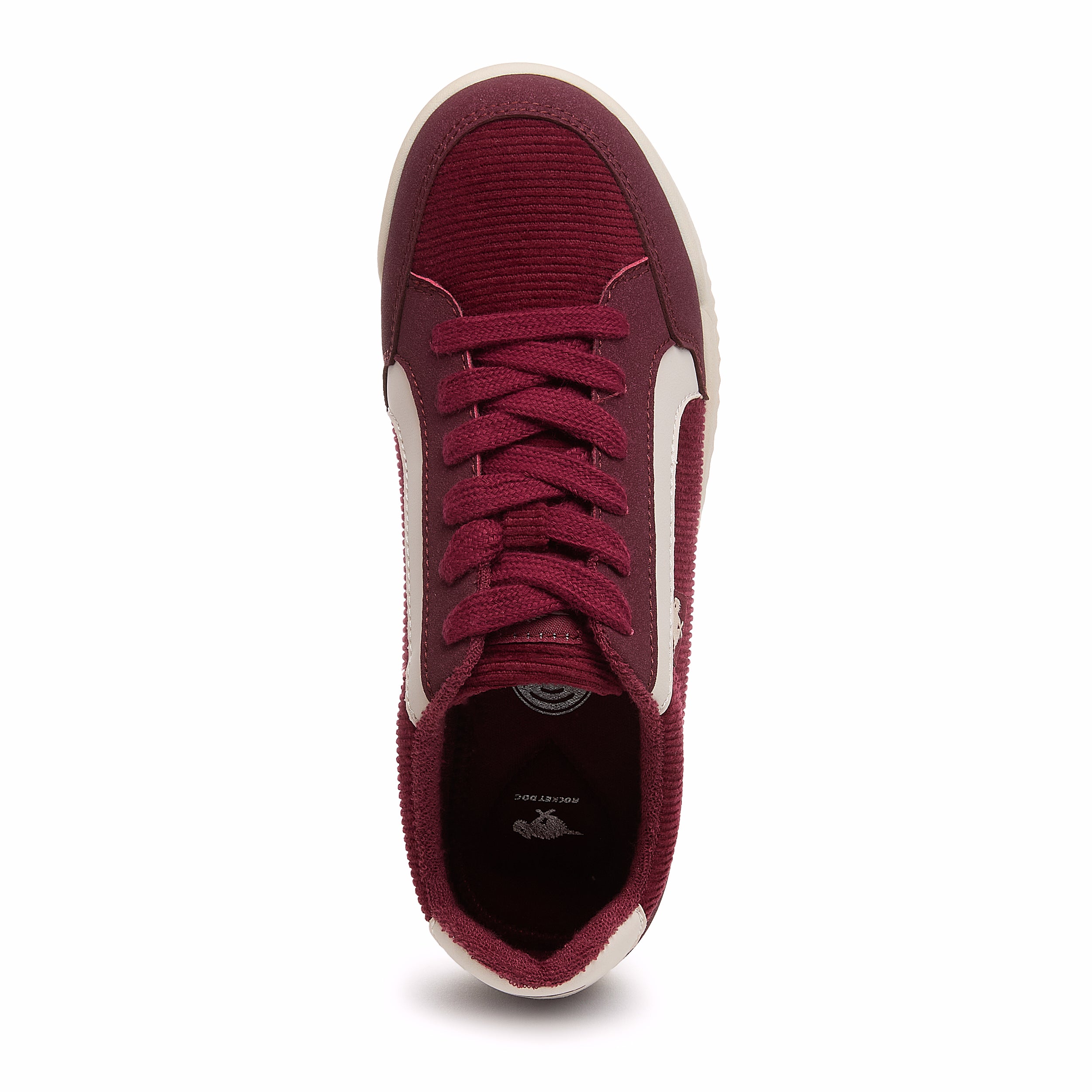Bolt Burgundy Corduroy Sneakers - Image 3