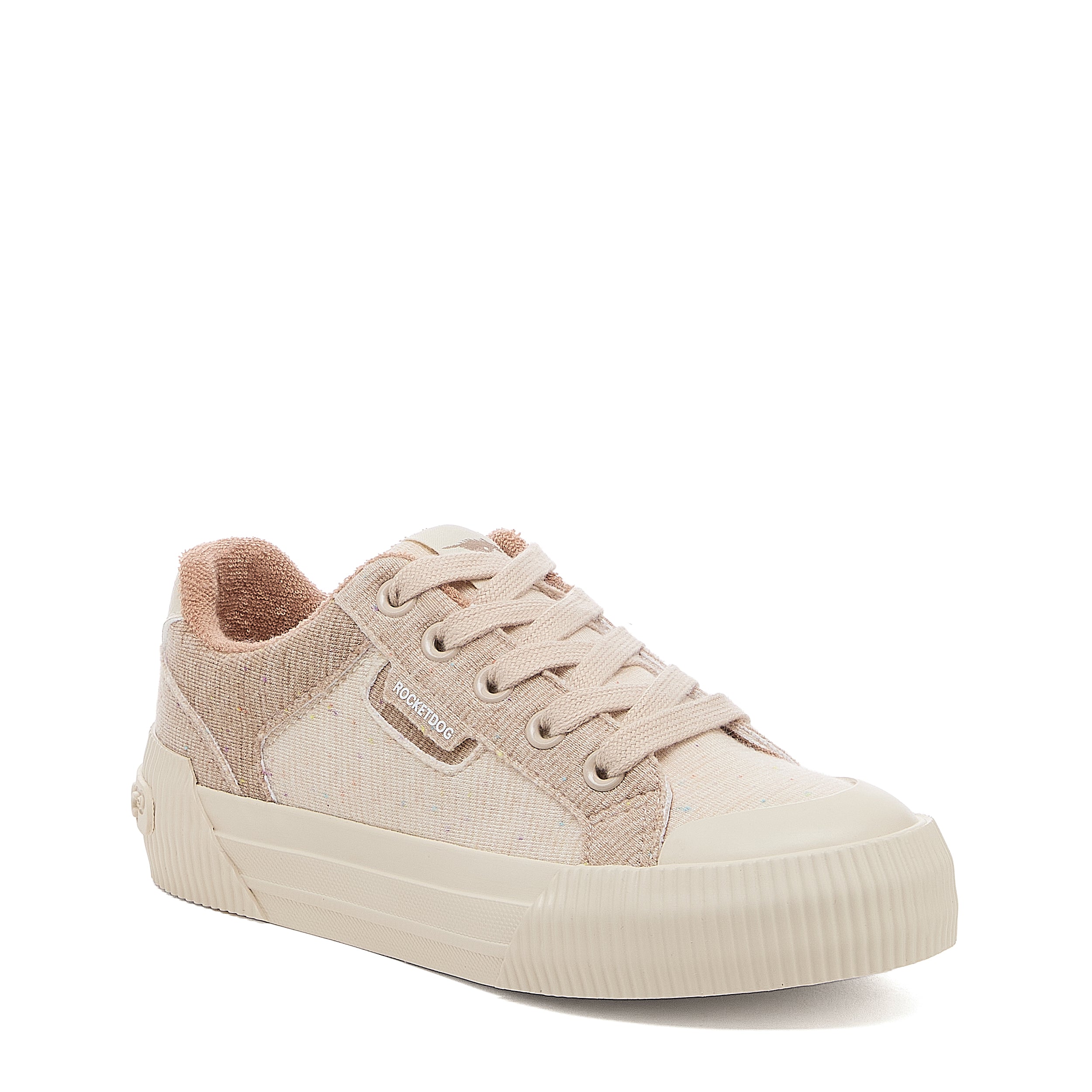 Cheery Taupe Jersey Color Block Sneakers - Image 3