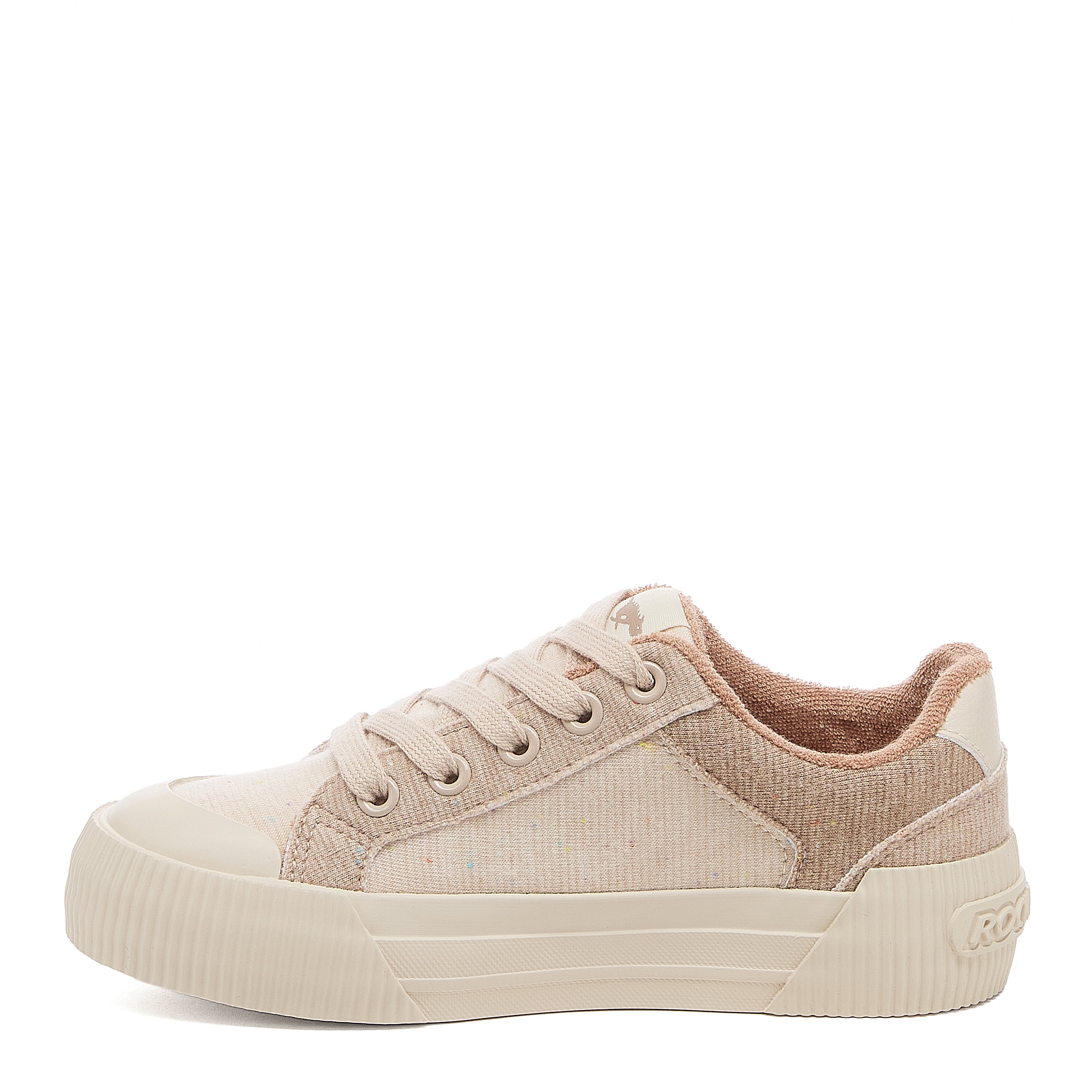 Cheery Taupe Jersey Color Block Sneakers - Image 4