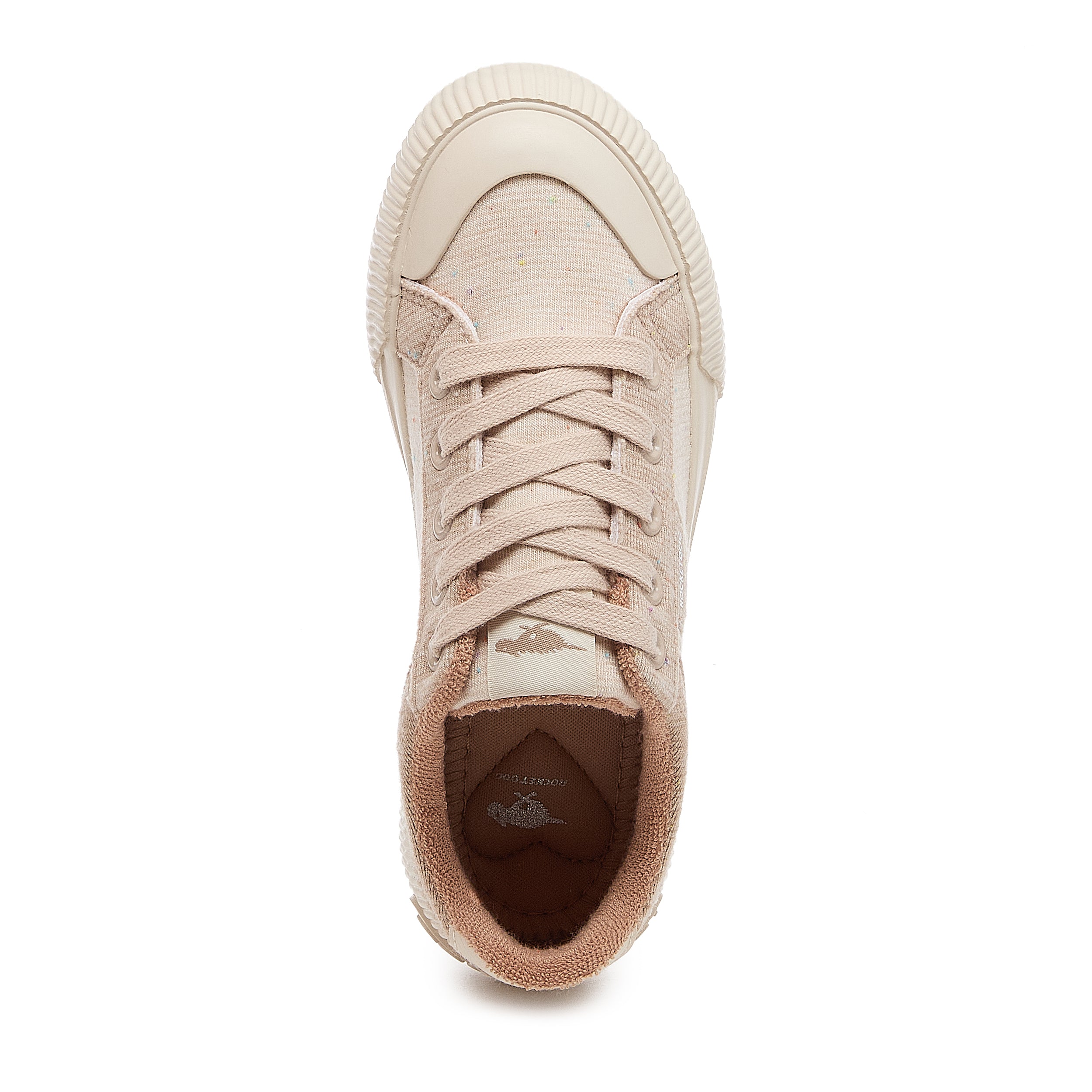 Cheery Taupe Jersey Color Block Sneakers - Image 2