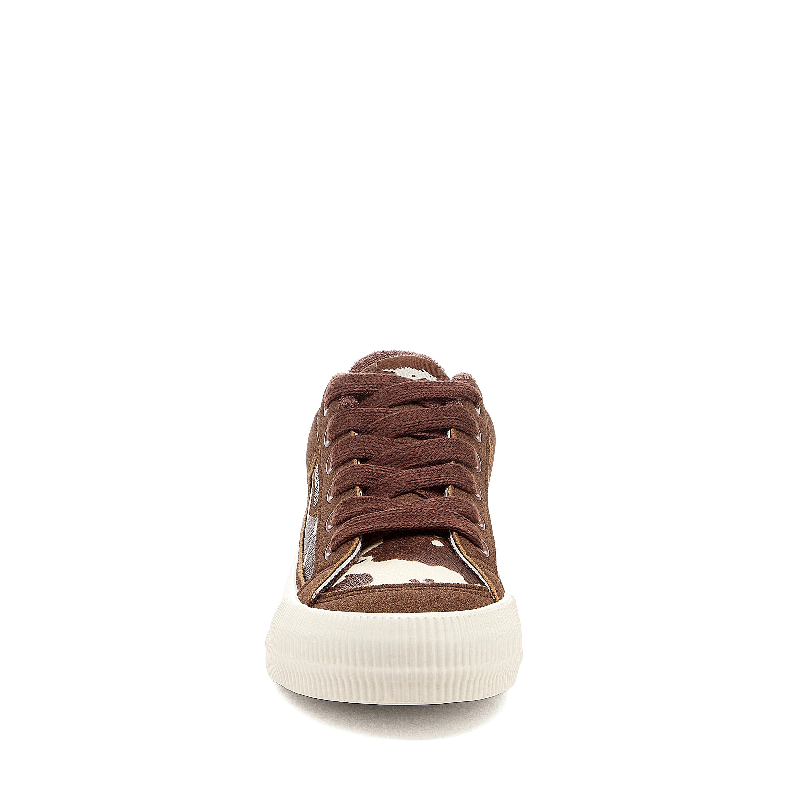 Cheery Brown Cow Print Sneakers - Image 6