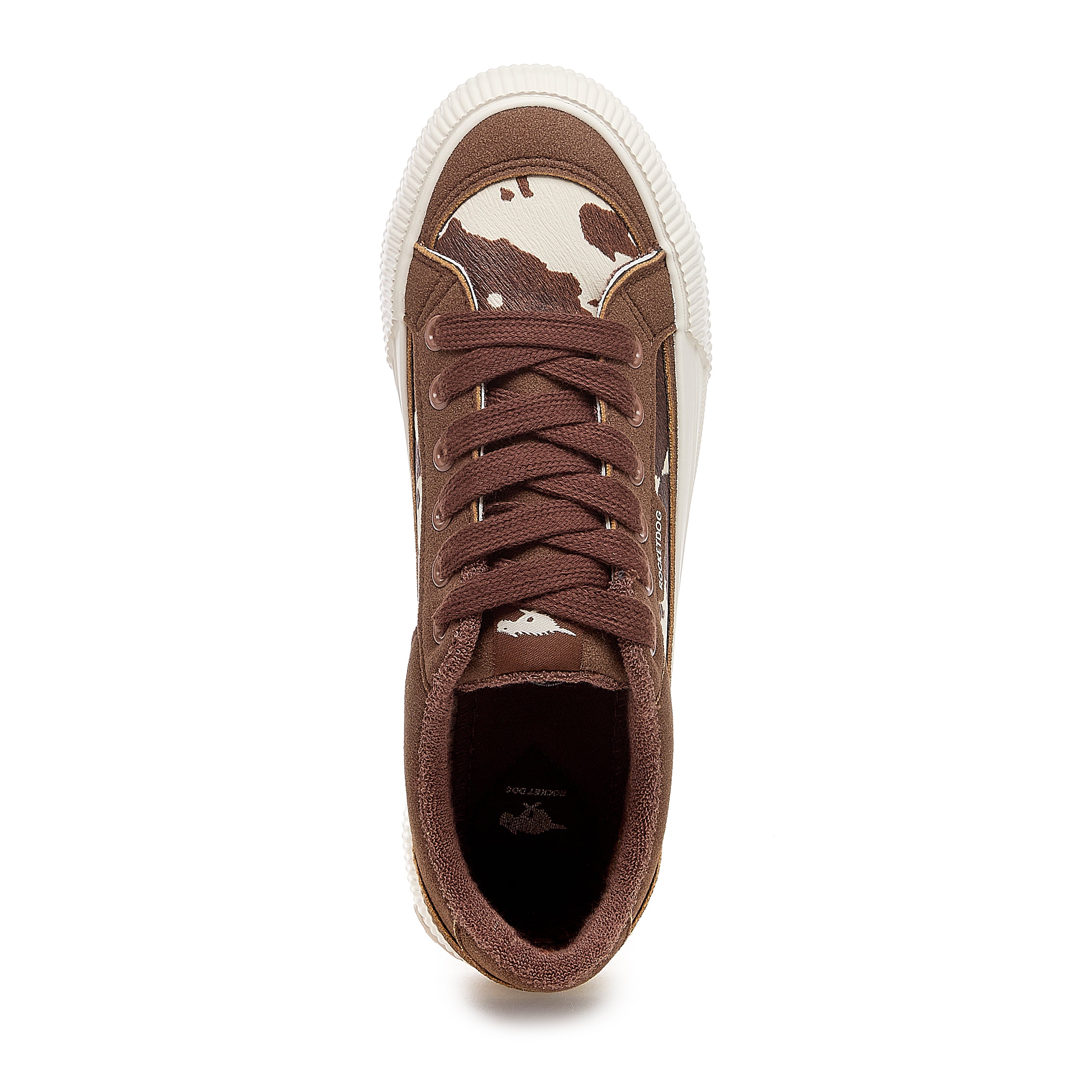 Cheery Brown Cow Print Sneakers - Image 2