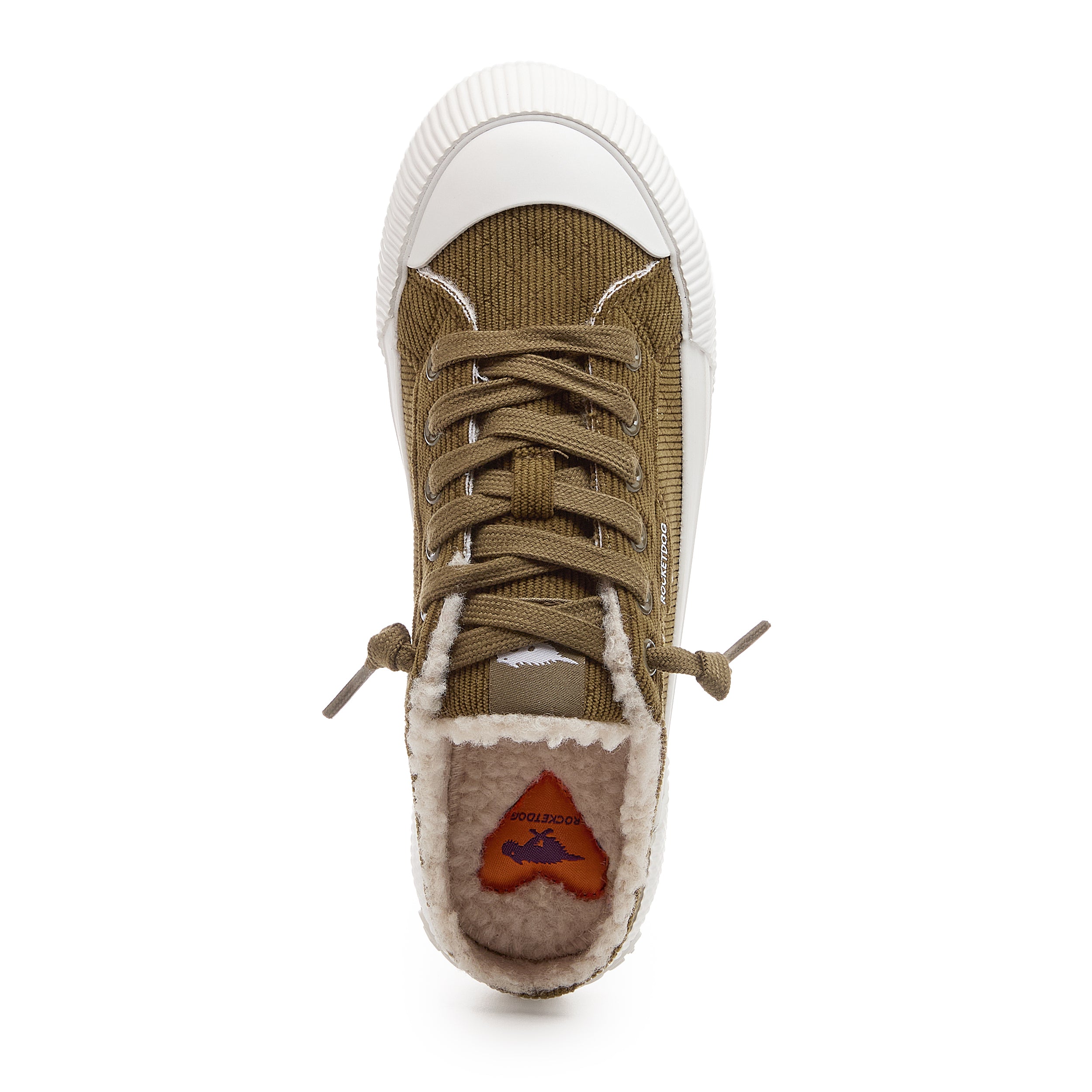 Cheery Olive Corduroy Mule Sneakers - Image 2