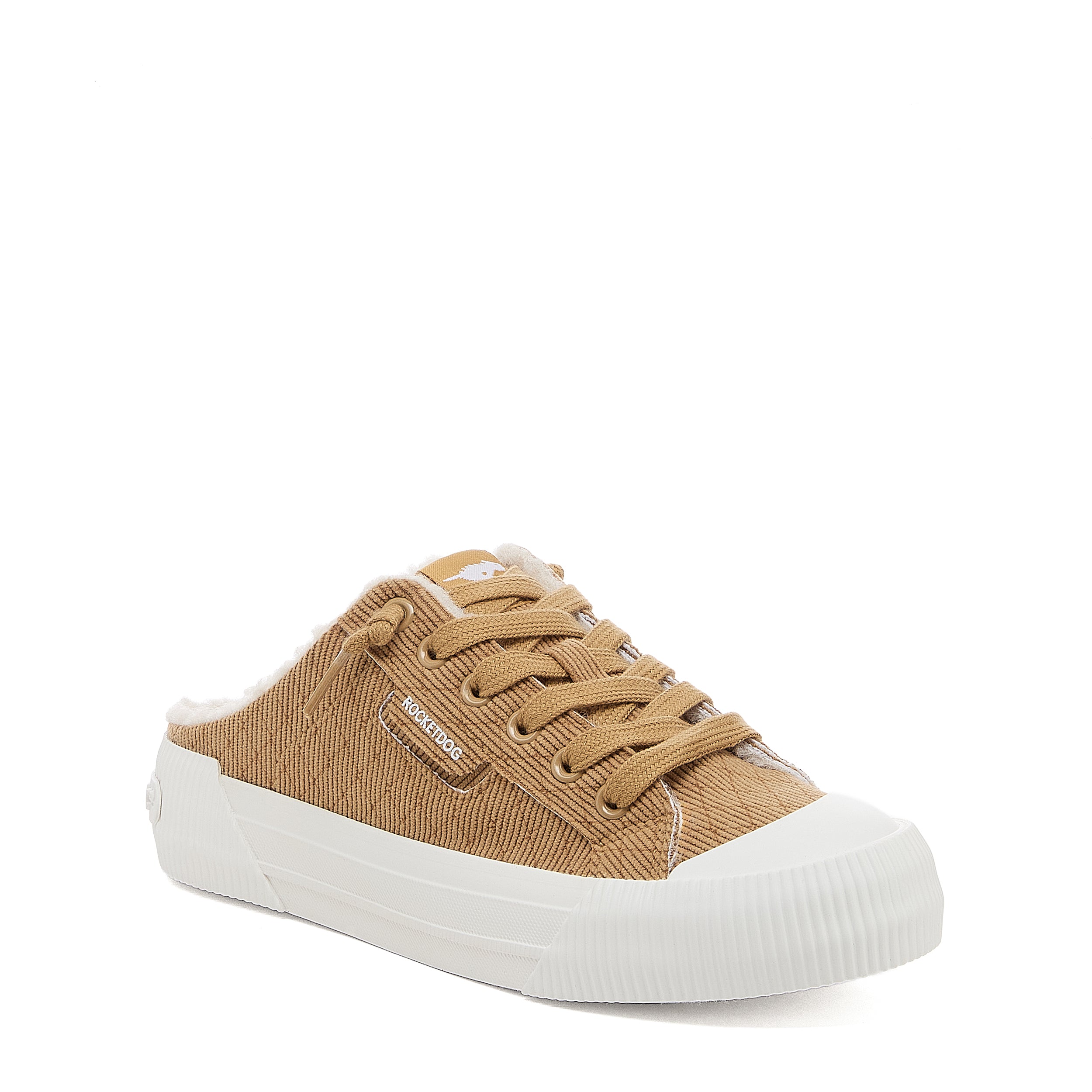 Cheery Tan Corduroy Mule Sneakers - Image 3