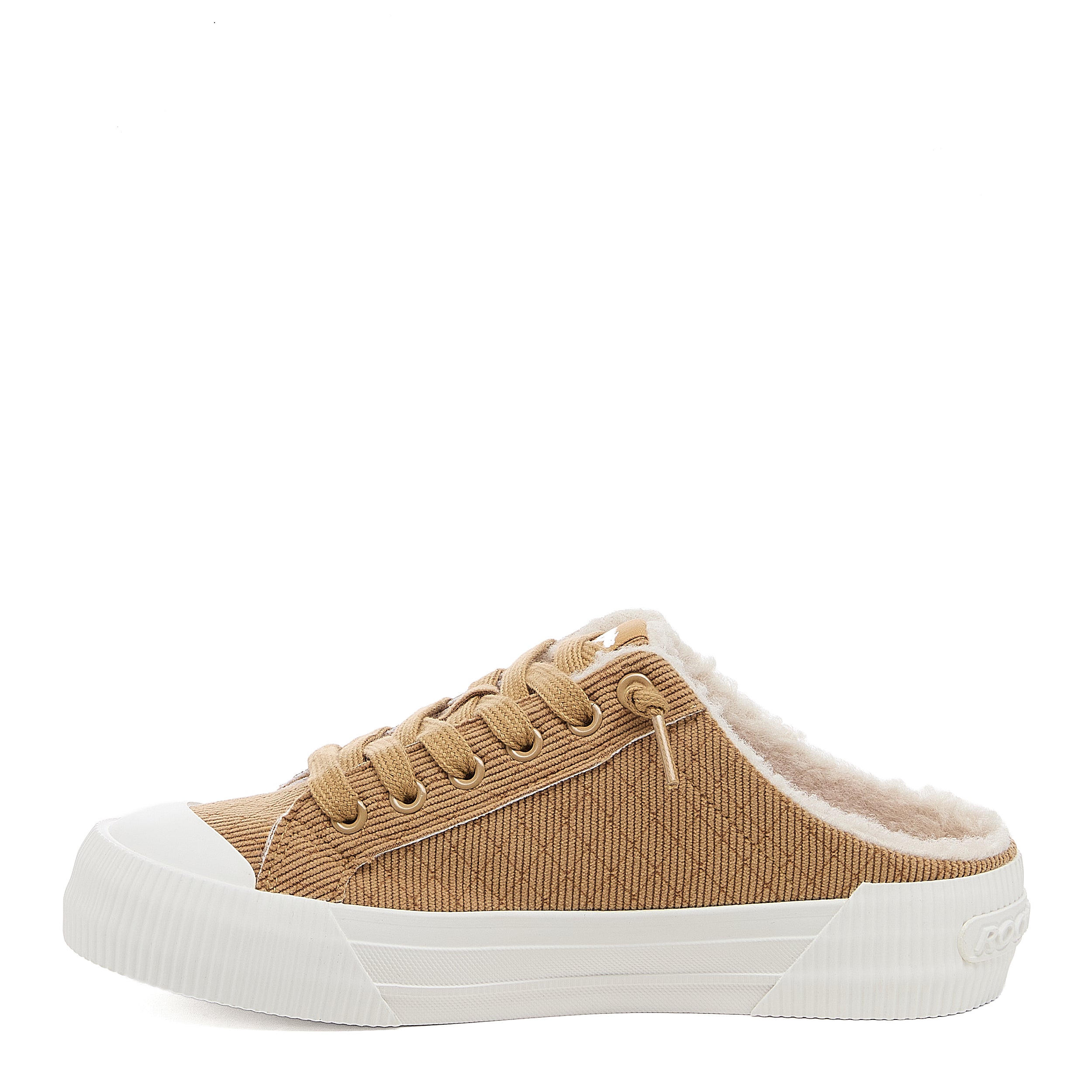 Cheery Tan Corduroy Mule Sneakers - Image 4