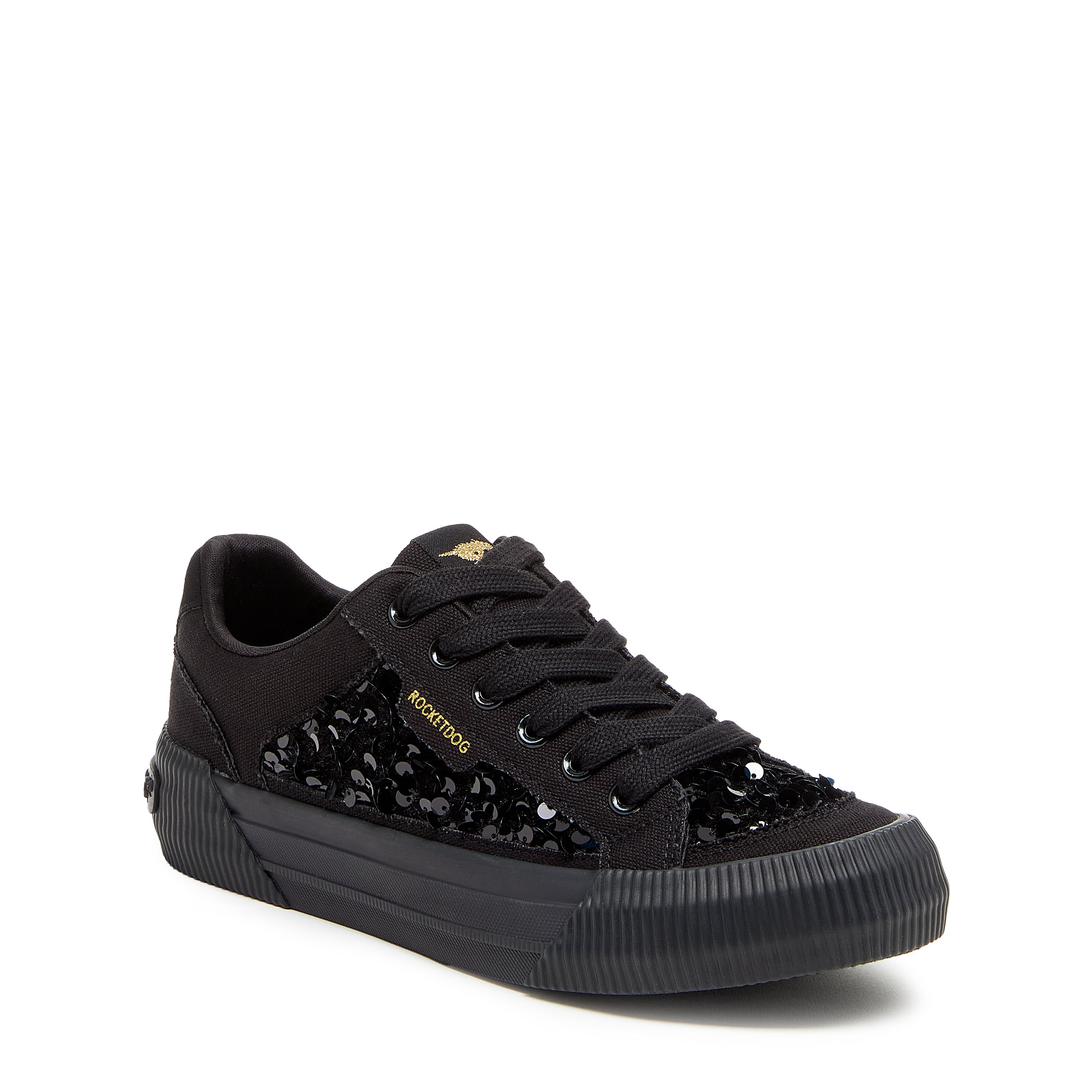 Cheery Black Sequin Sneaker - Image 4