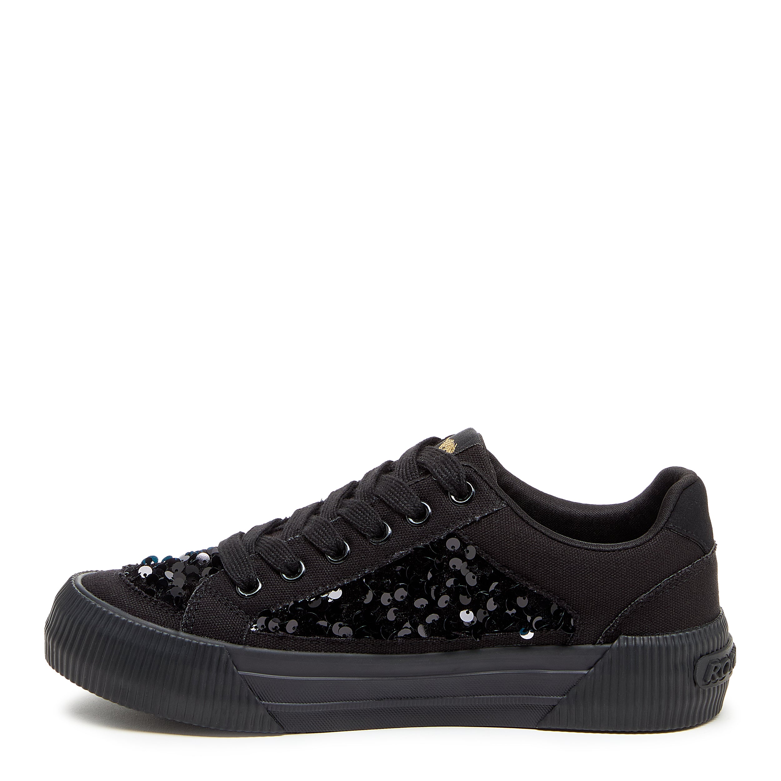 Cheery Black Sequin Sneaker - Image 5