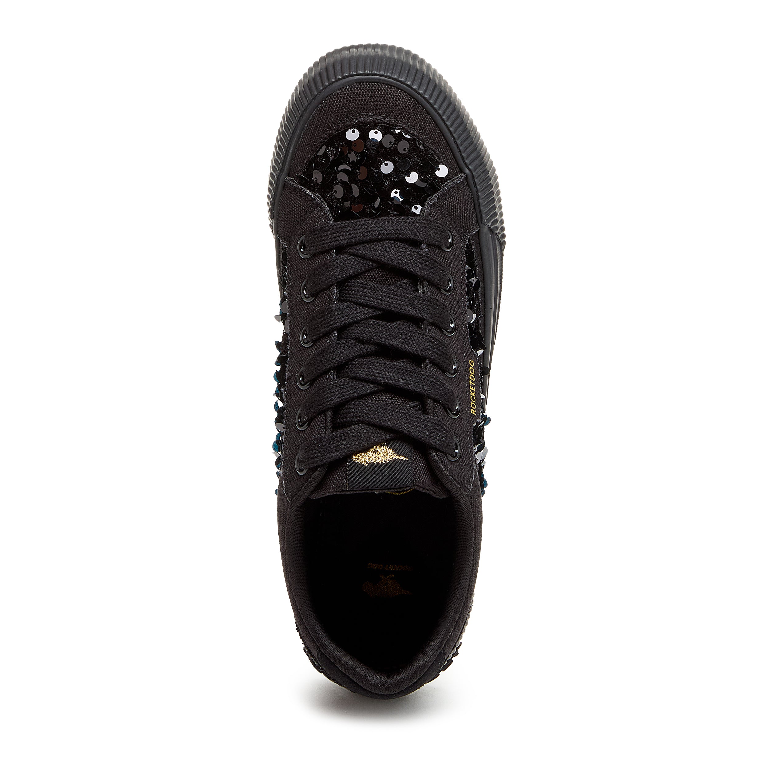 Cheery Black Sequin Sneaker - Image 3