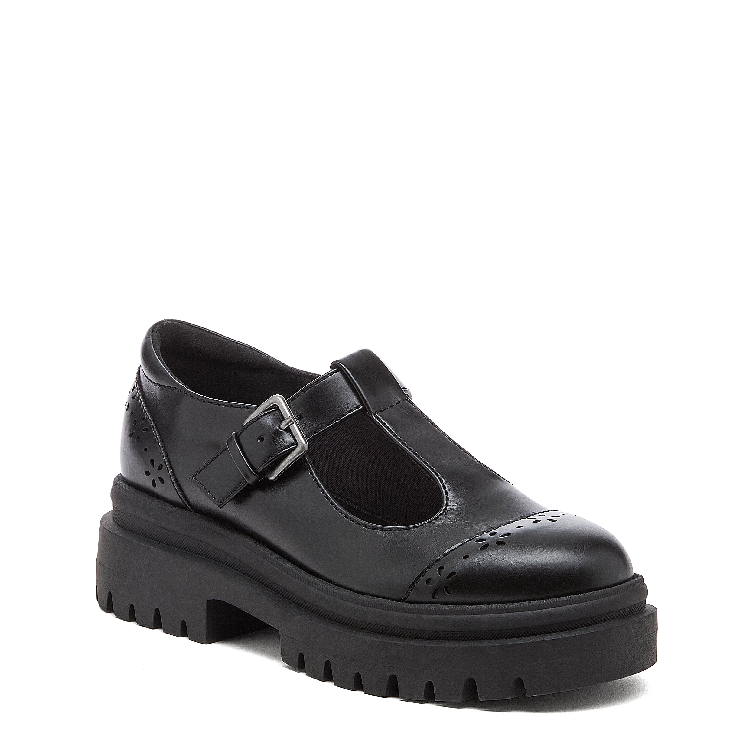 Dalma Black Chunky Mary Jane Shoes - Image 4