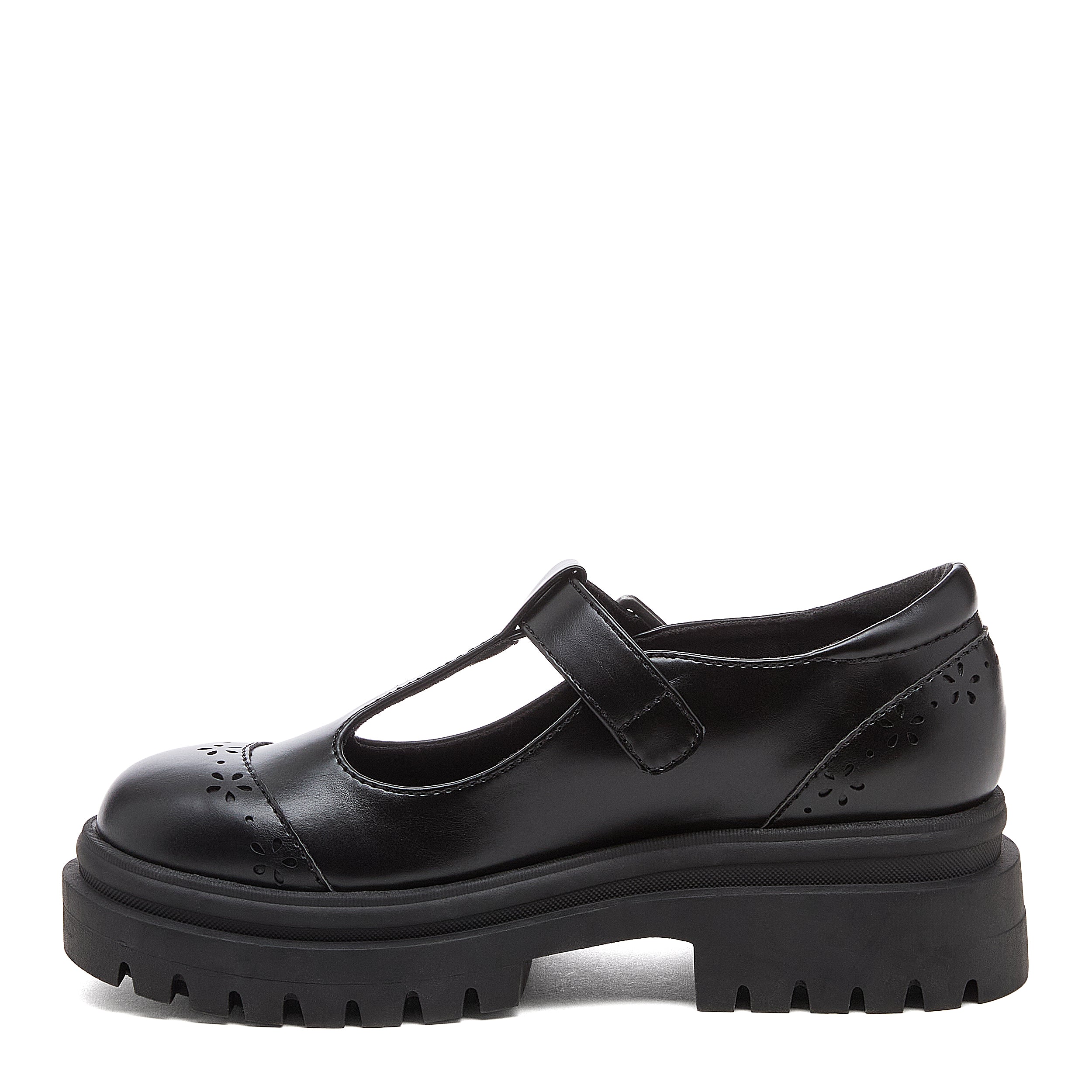 Dalma Black Chunky Mary Jane Shoes - Image 5