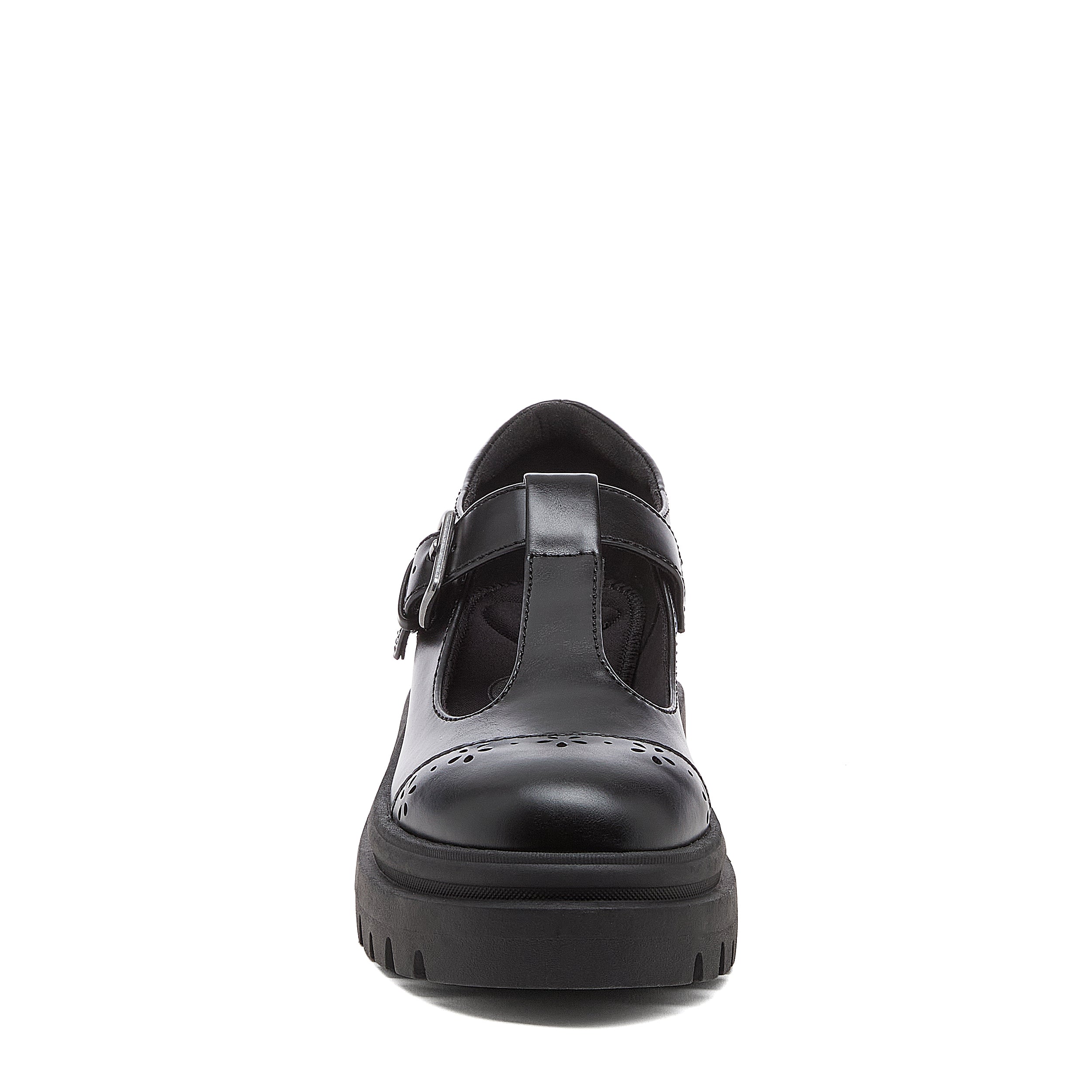 Dalma Black Chunky Mary Jane Shoes - Image 7