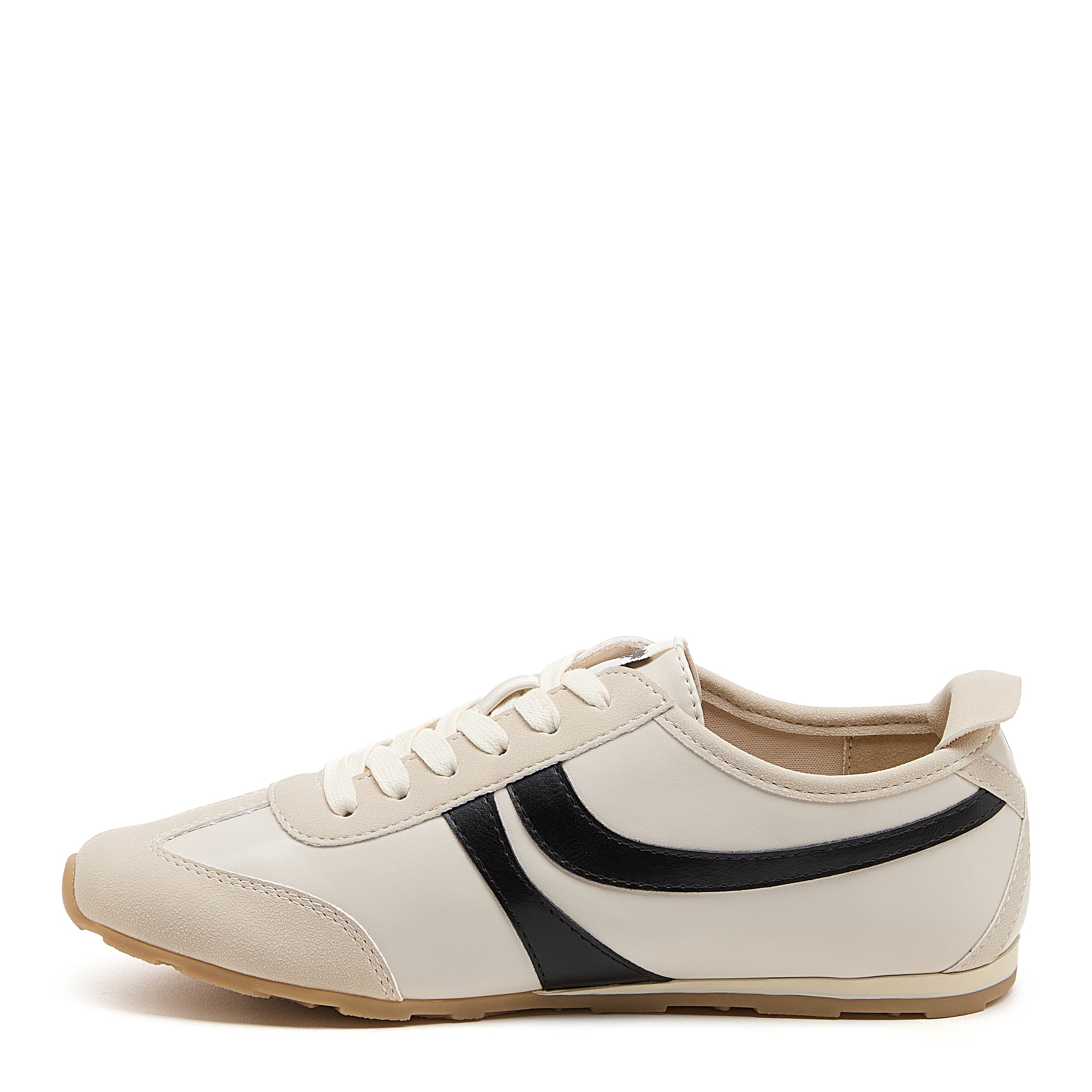 Destin Off White and Black Sneakers - Image 5