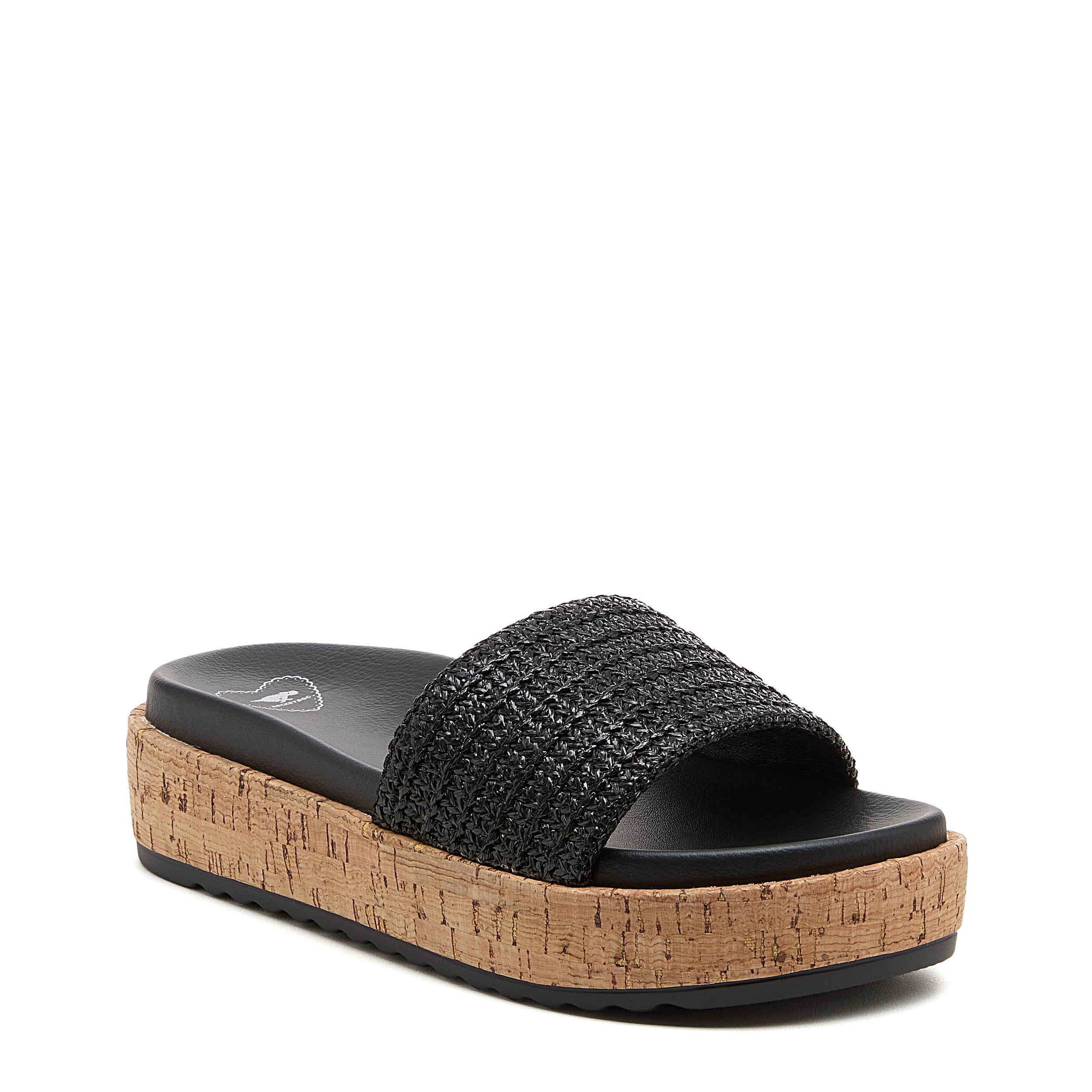 Fay Black Slide Sandals - Image 3