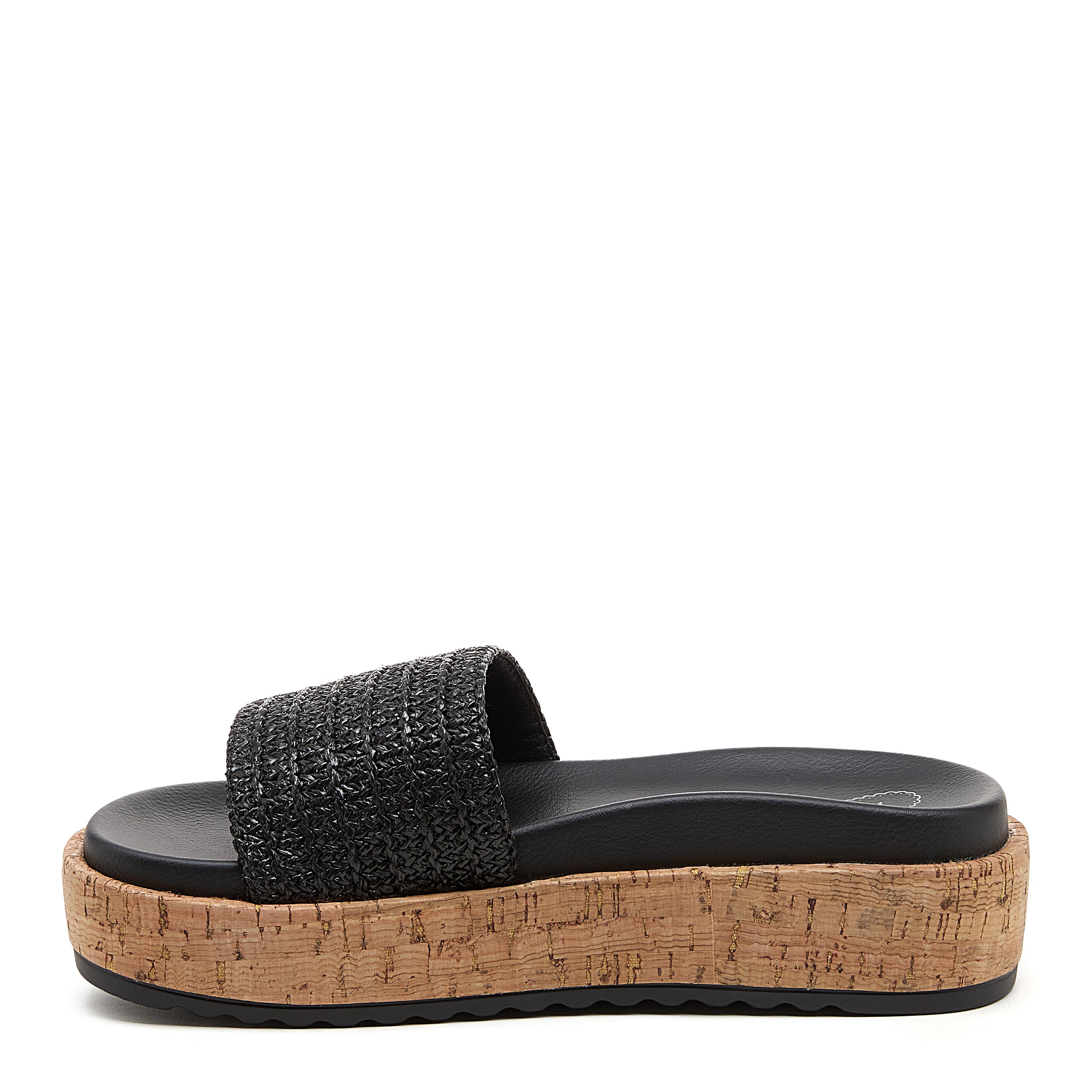 Fay Black Slide Sandals - Image 4