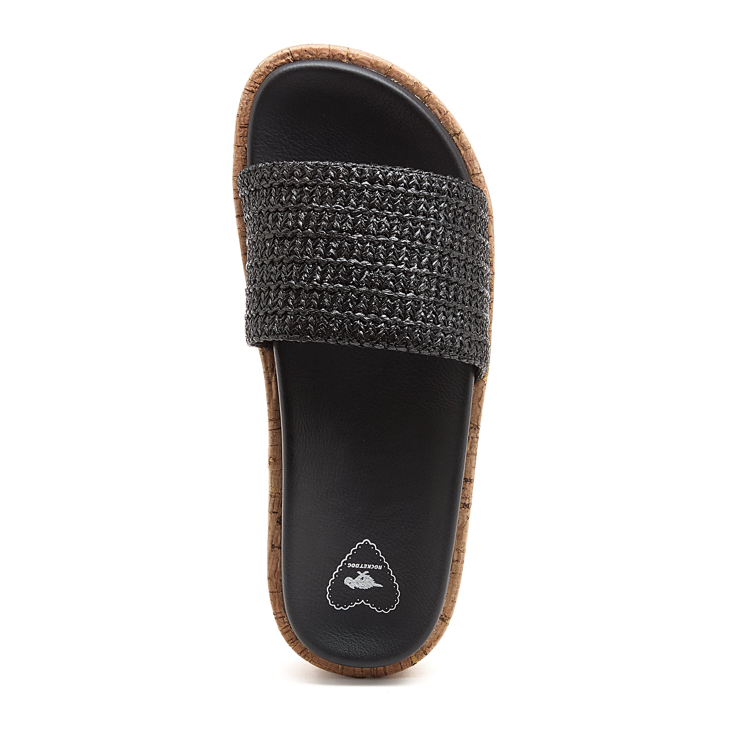 Fay Black Slide Sandals - Image 2