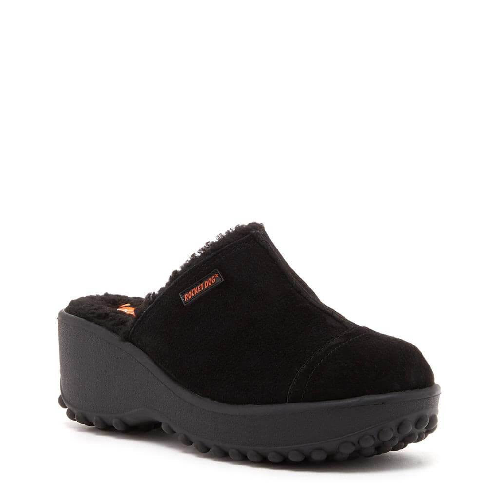 Fran Nubuck Black Clog - Image 3