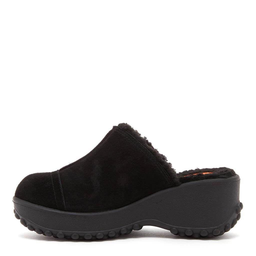 Fran Nubuck Black Clog - Image 5