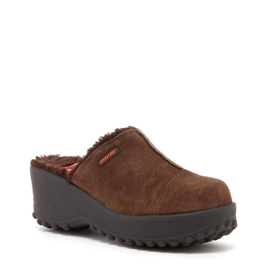 Fran Nubuck Brown Clog - Image 3