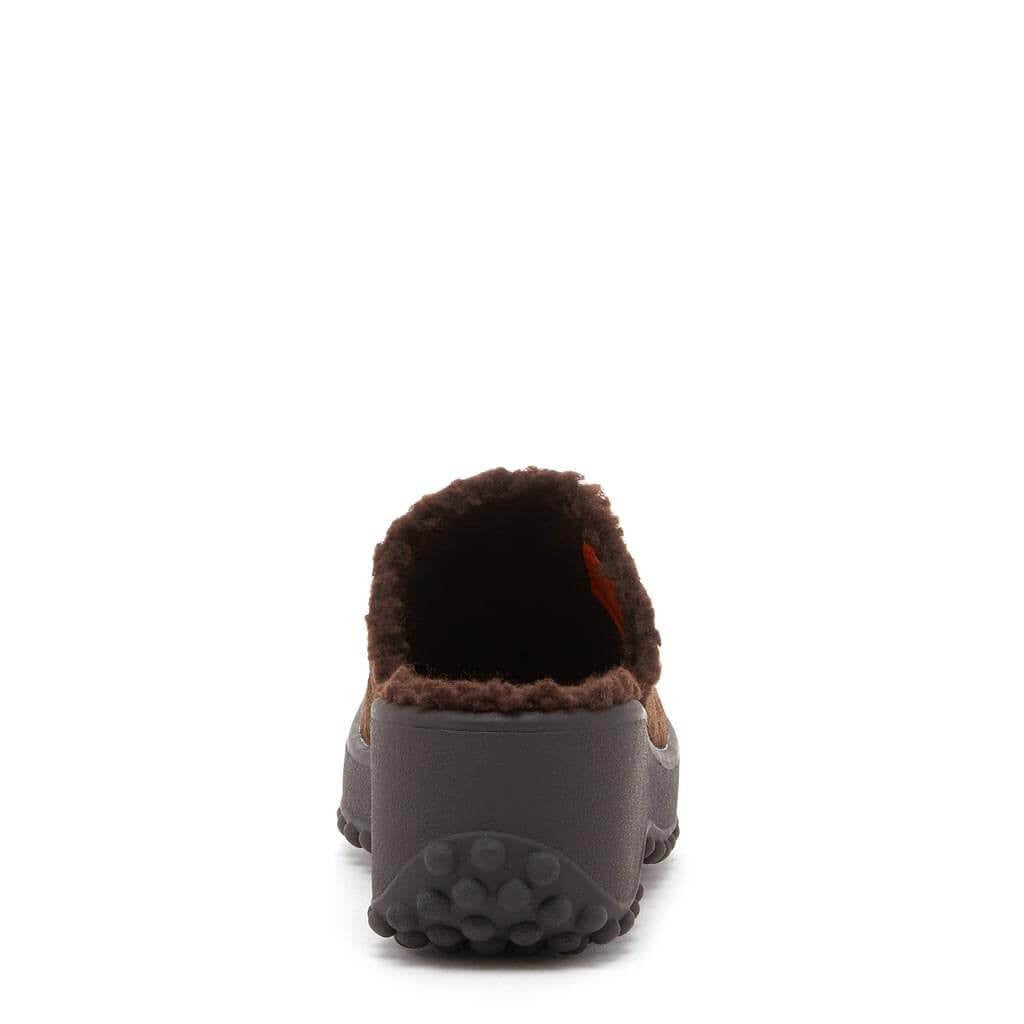 Fran Nubuck Brown Clog - Image 4