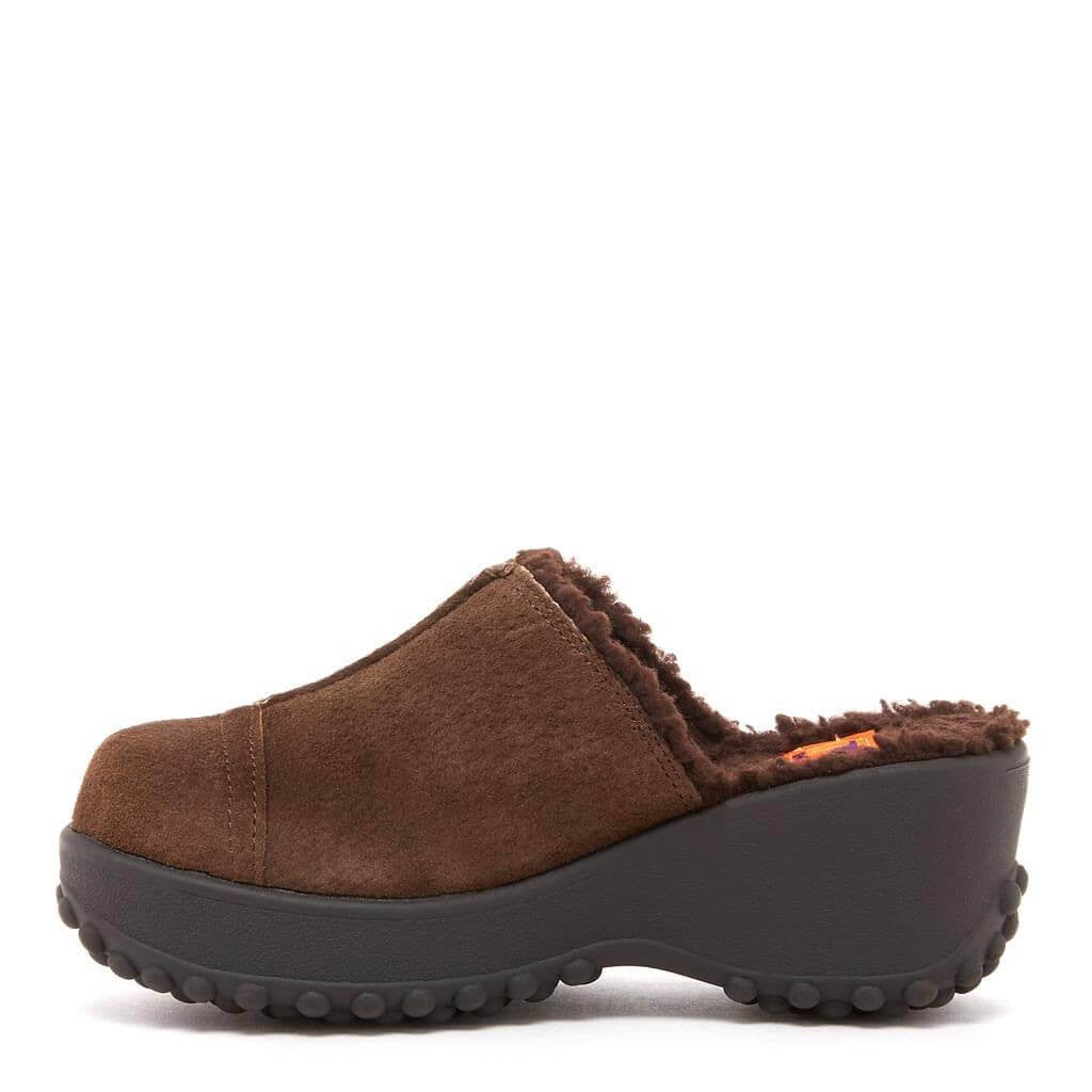 Fran Nubuck Brown Clog - Image 5