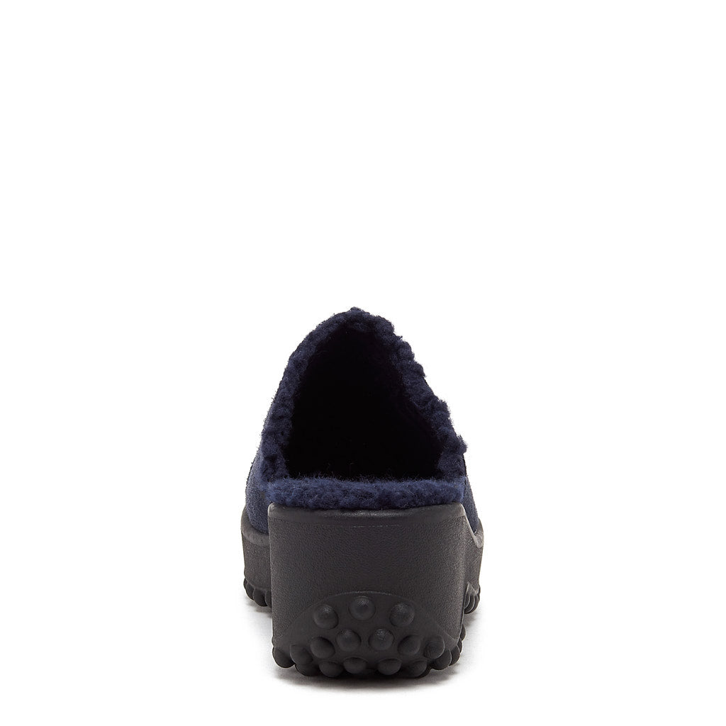 Fran Navy Suede Clog - Image 4
