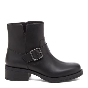 Freddie Black Moto Boots