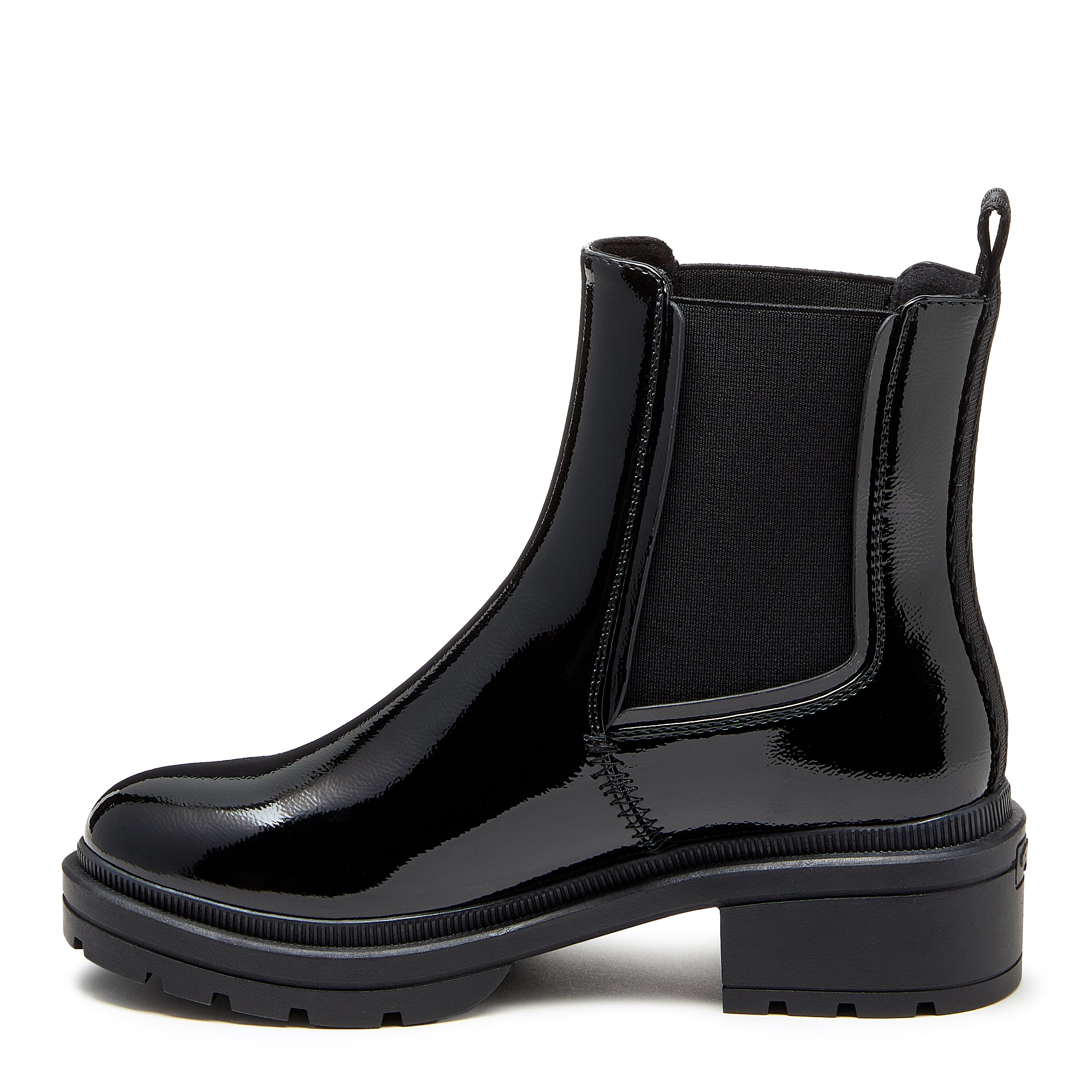 Iggie Black Patent Chelsea Boot - Image 4