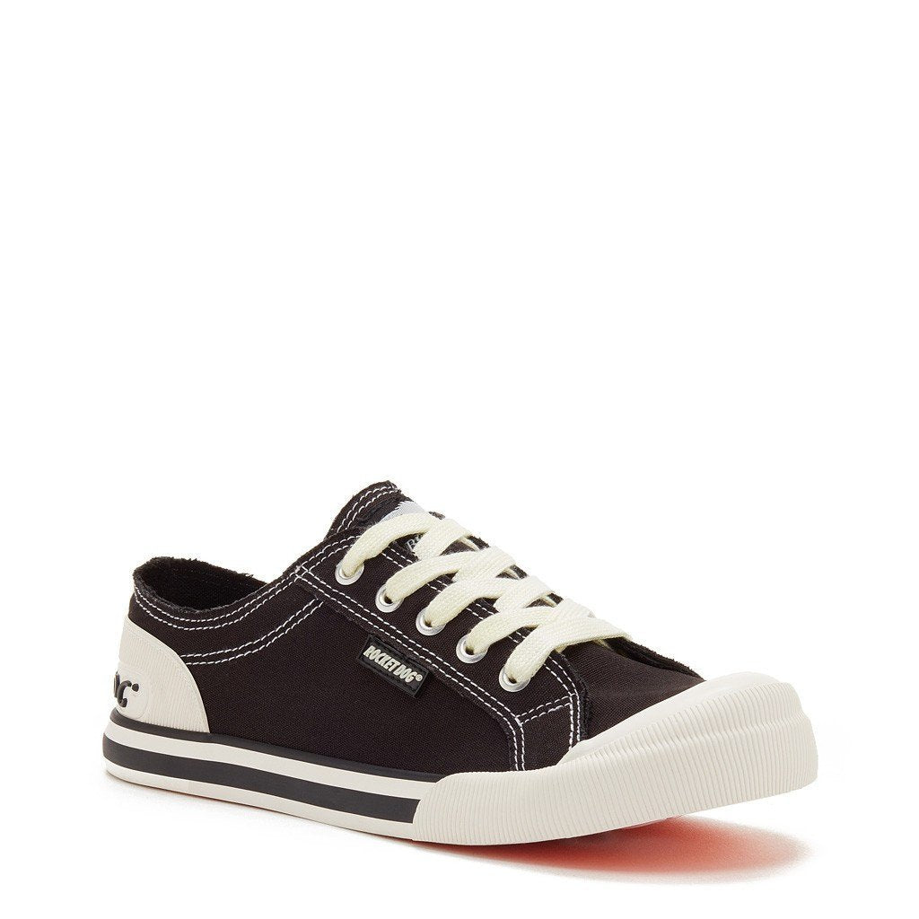 Jazzin Black Canvas Women's Sneaker - Image 3