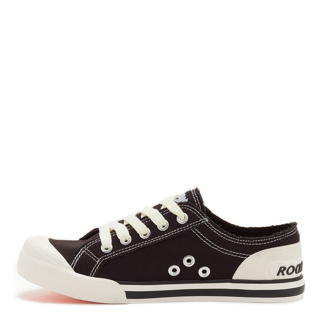 Jazzin Black Canvas Women's Sneaker - Image 5
