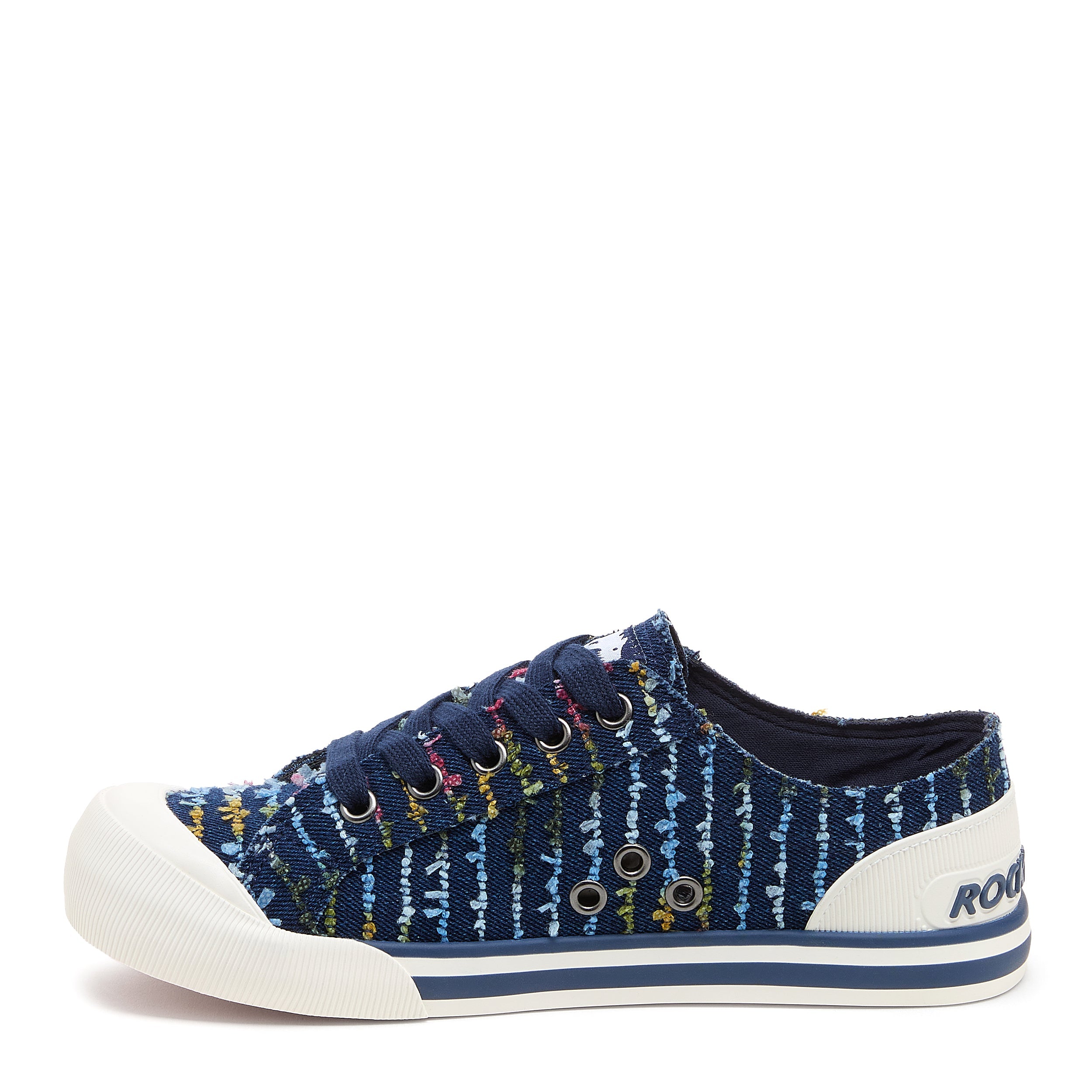 Jazzin Blue Radio Stripe Sneaker - Image 4