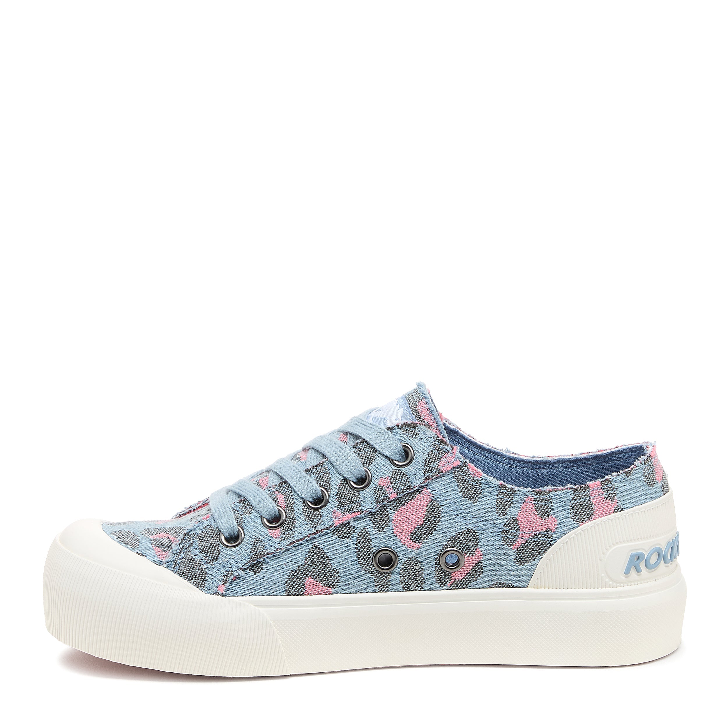 Jazzin Plus Light Blue Leopard Print sneakers - Image 5