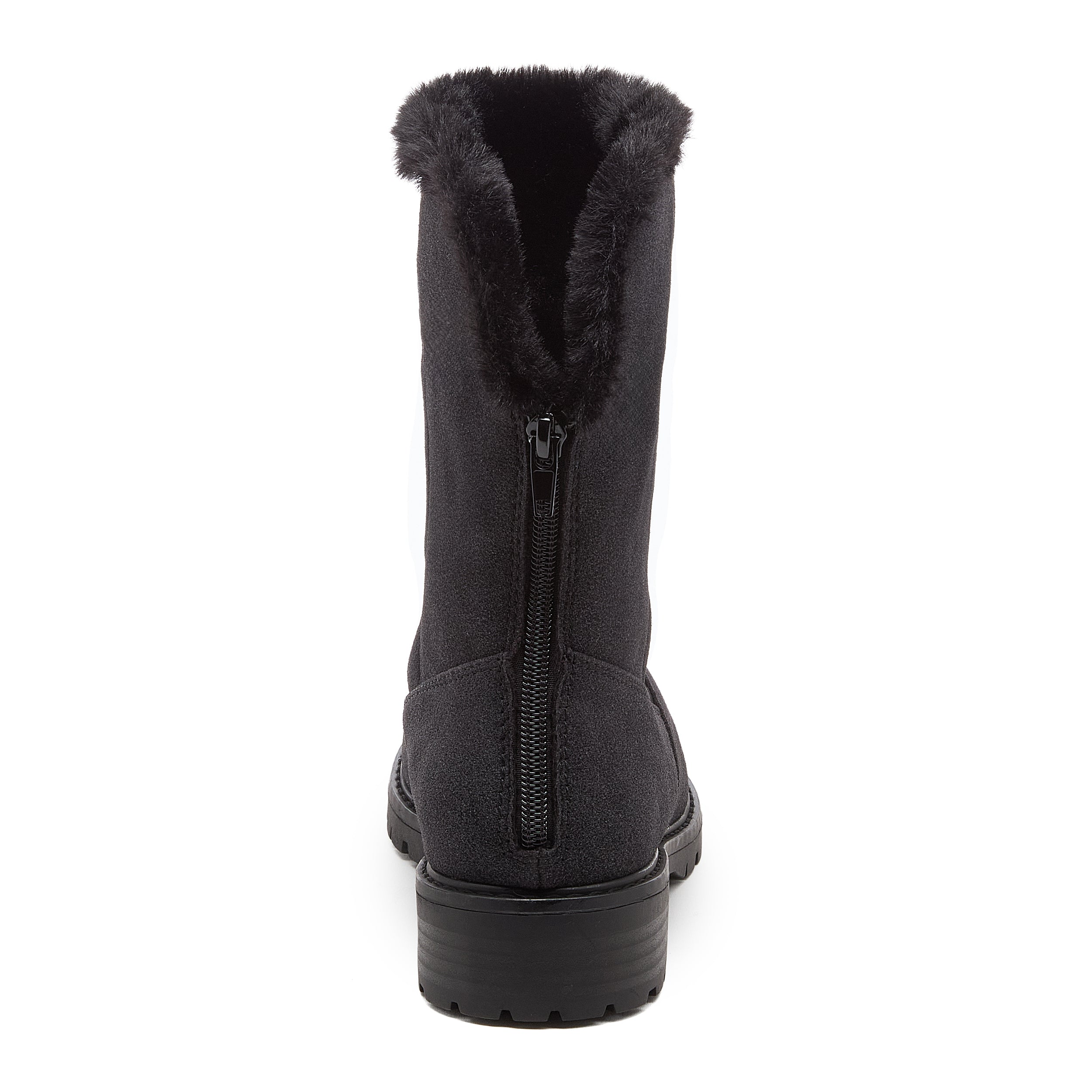 Niche Black Cuffed Ankle Boots - Image 10