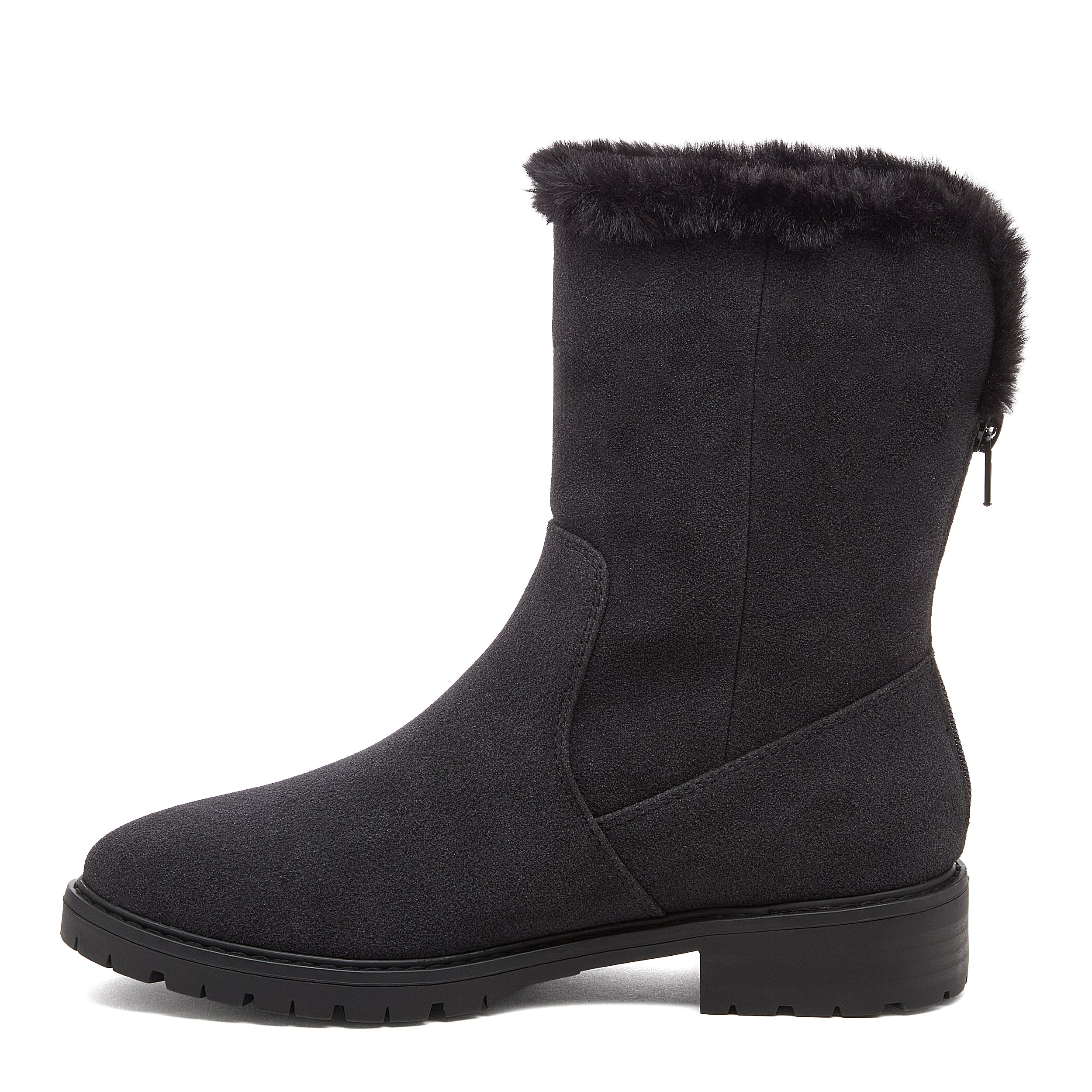Niche Black Cuffed Ankle Boots - Image 11