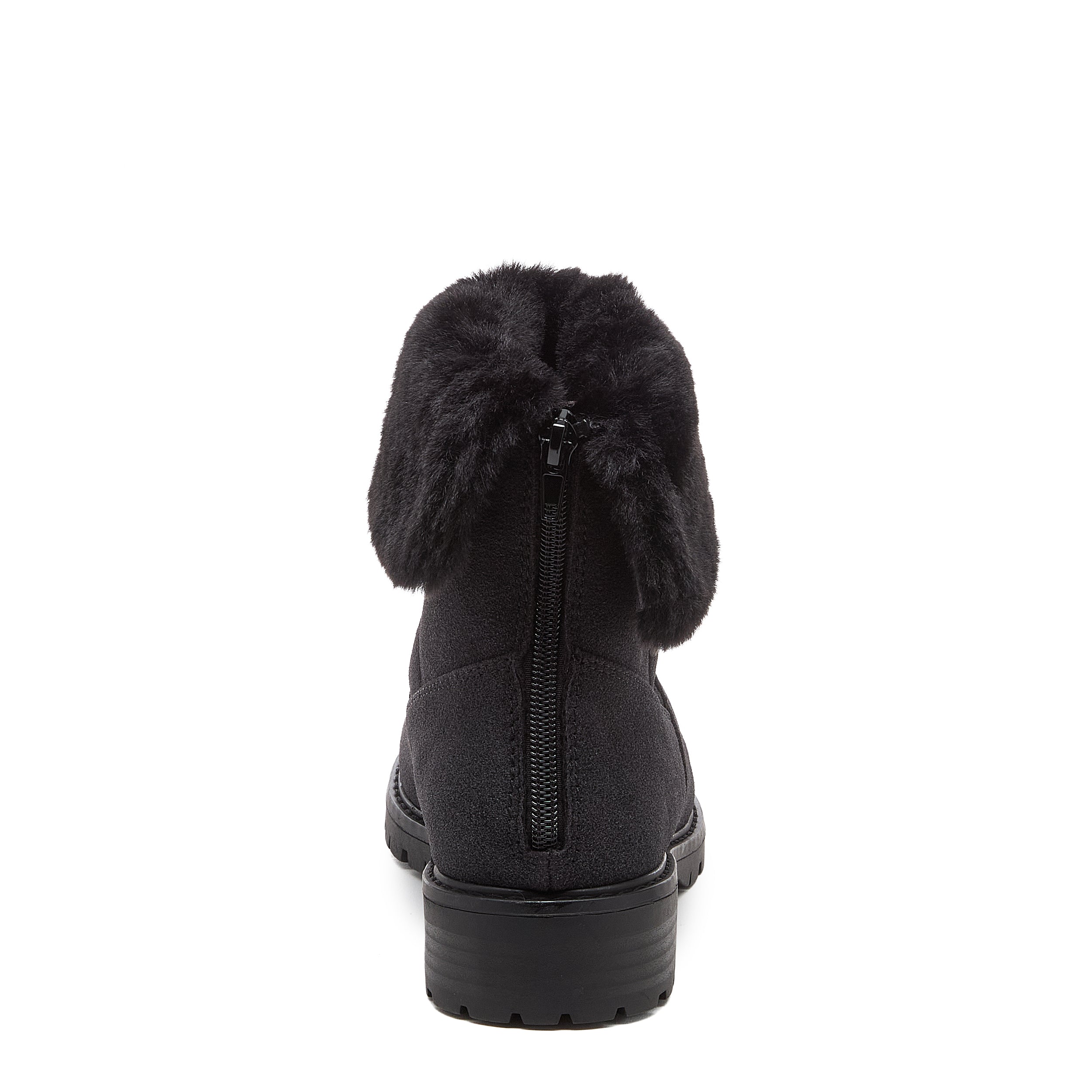 Niche Black Cuffed Ankle Boots - Image 5